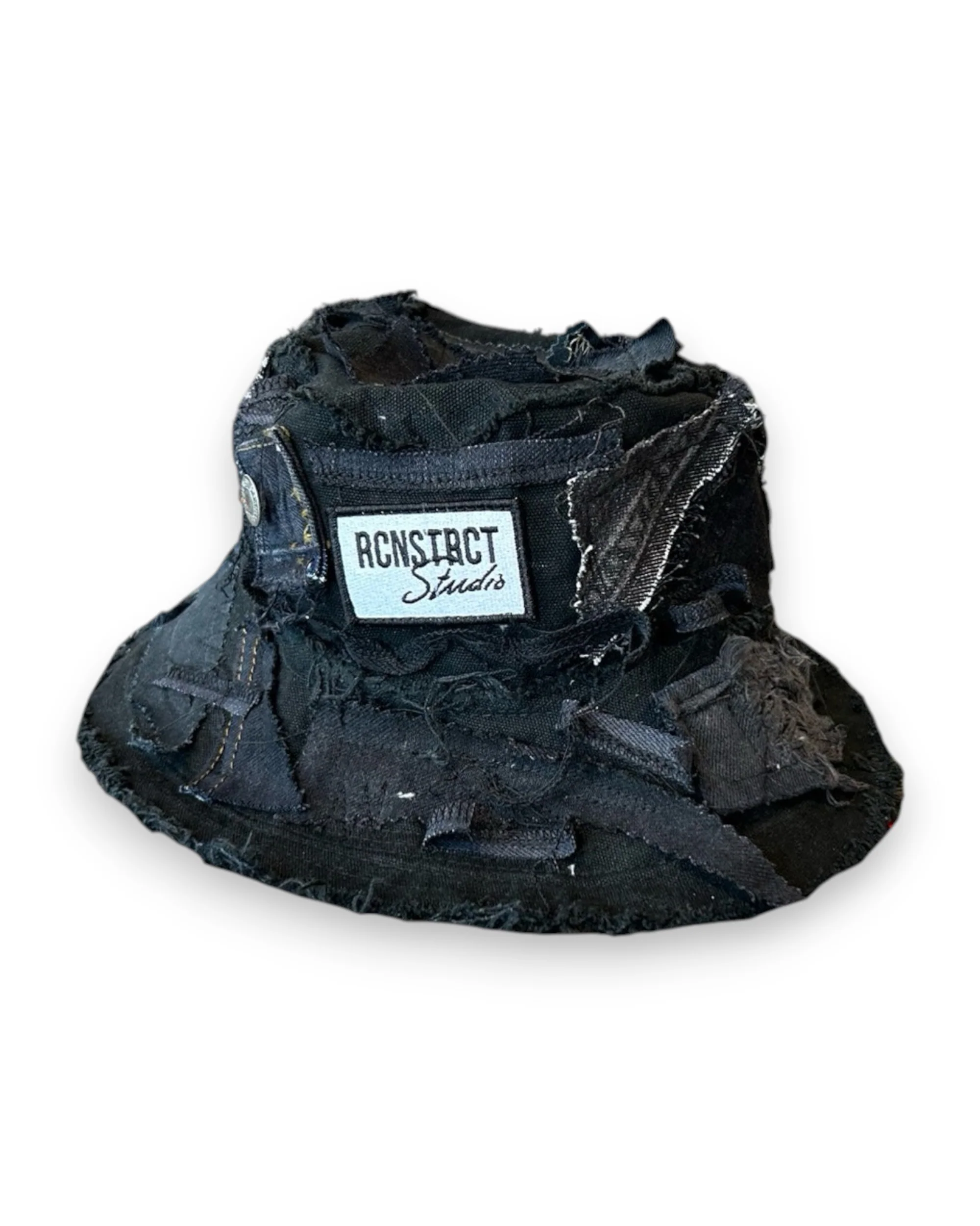 Black Denim Detail Bucket Hat // Random Selection - Image 6