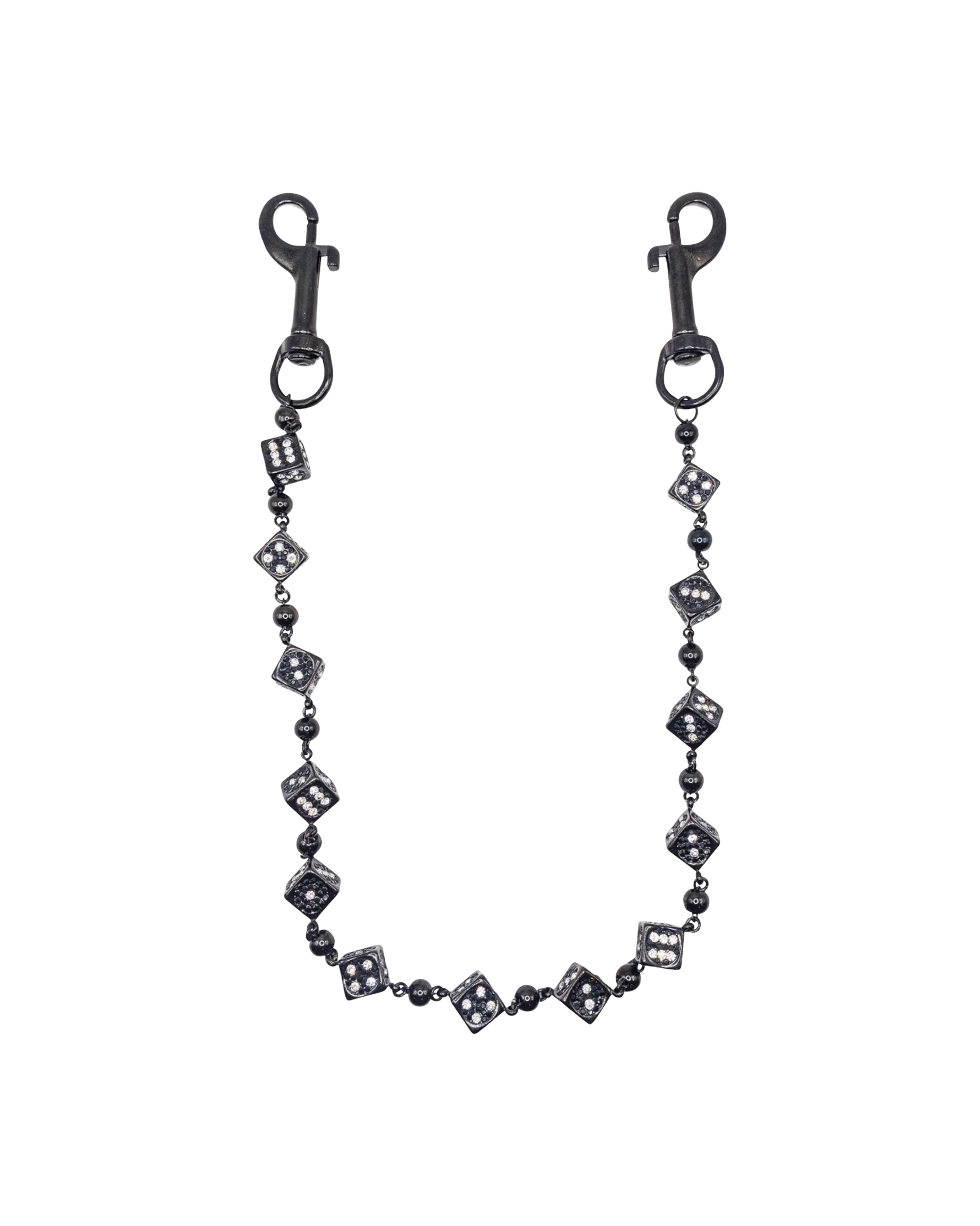 Black Dice Wallet Chain
