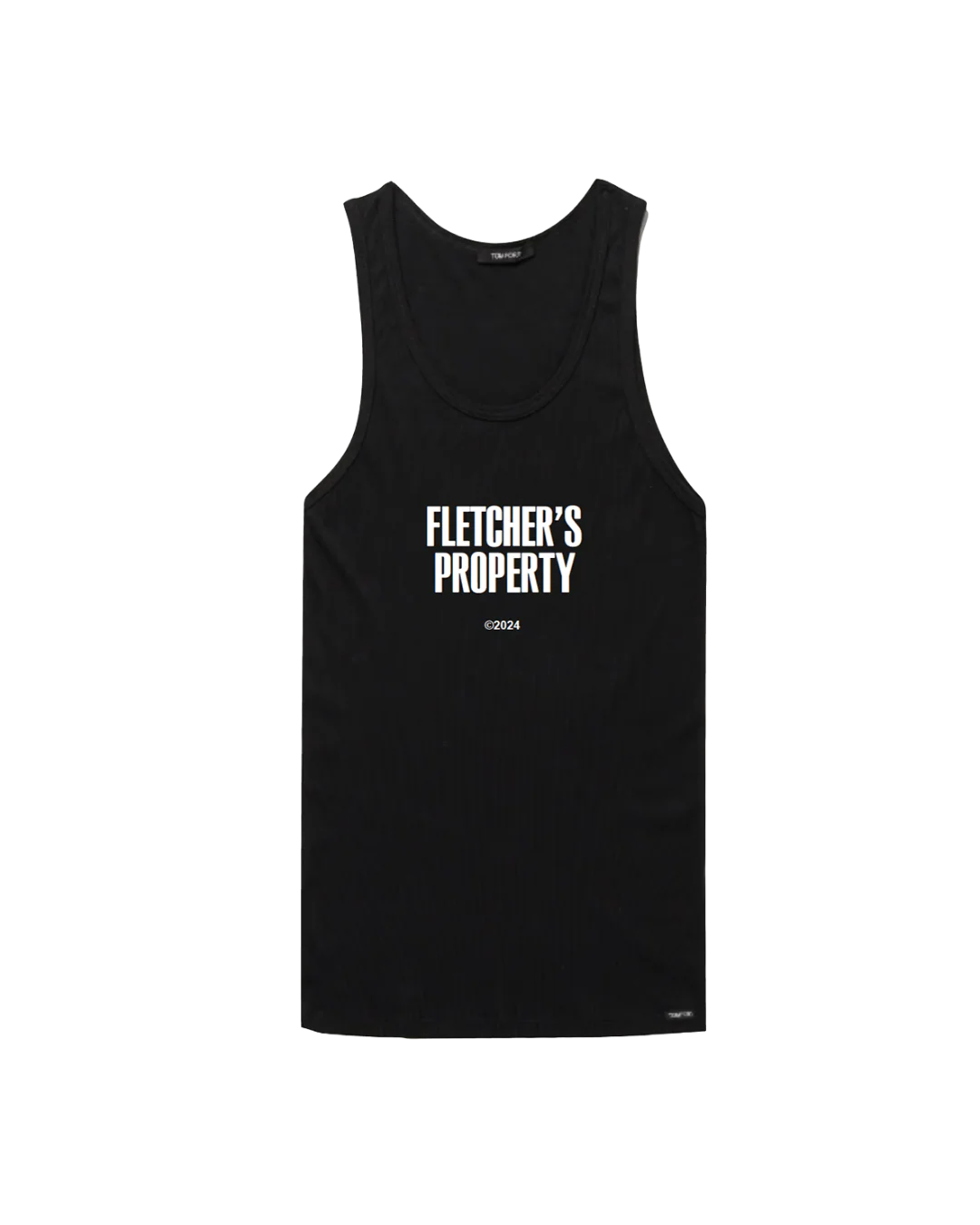Black Fletcher’s Property Ribbed Tank