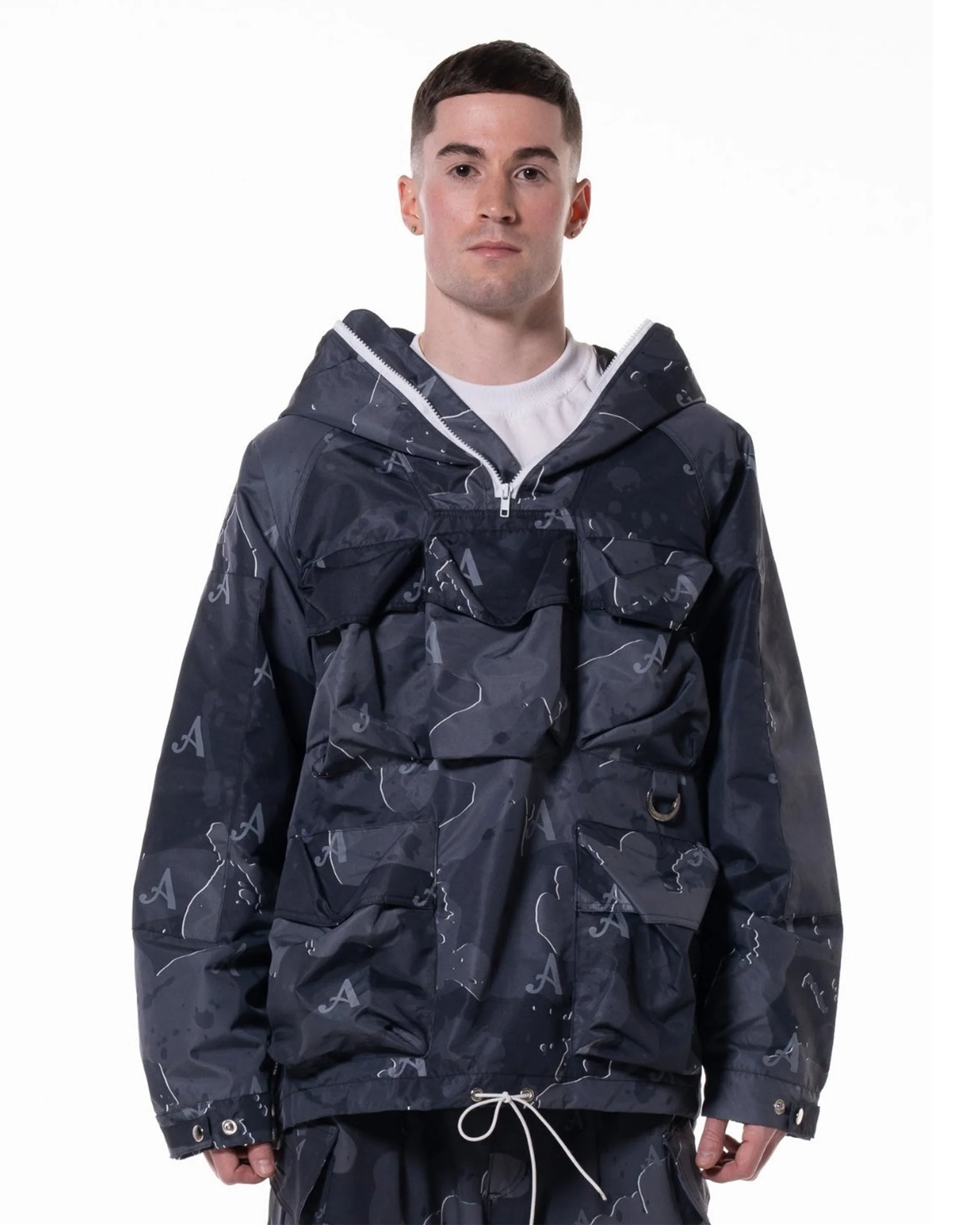 BLACK āMAKASIā CAMO JACKET