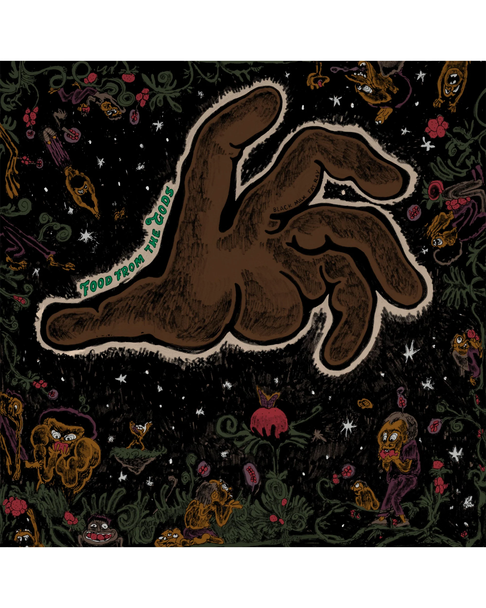 Black Milk & Fat Ray - Food From the Gods (LP - Green Vinyl - Fat Beats Exclusive, CD, Cassette) - Image 4