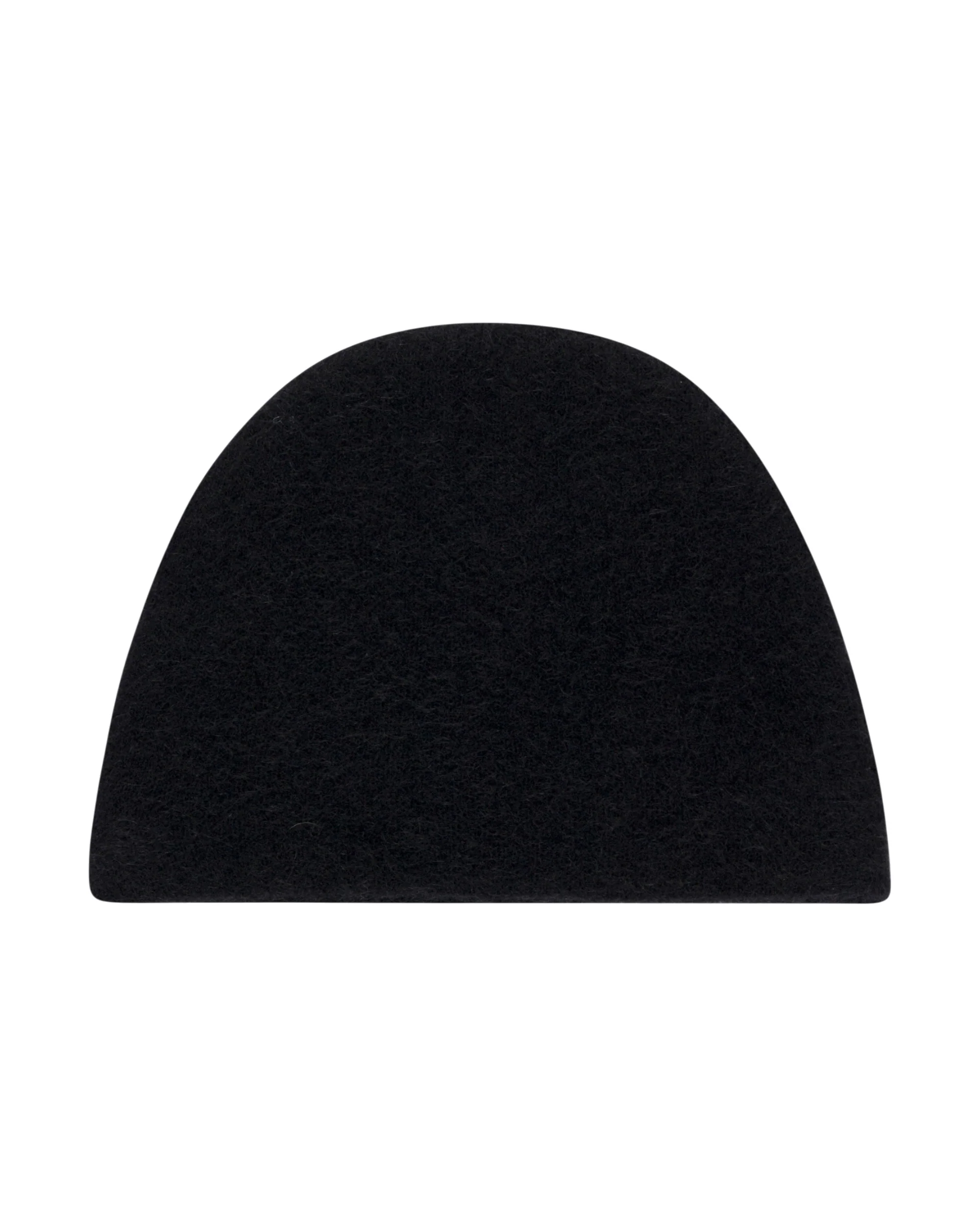 Black Mohair Knit Beanie