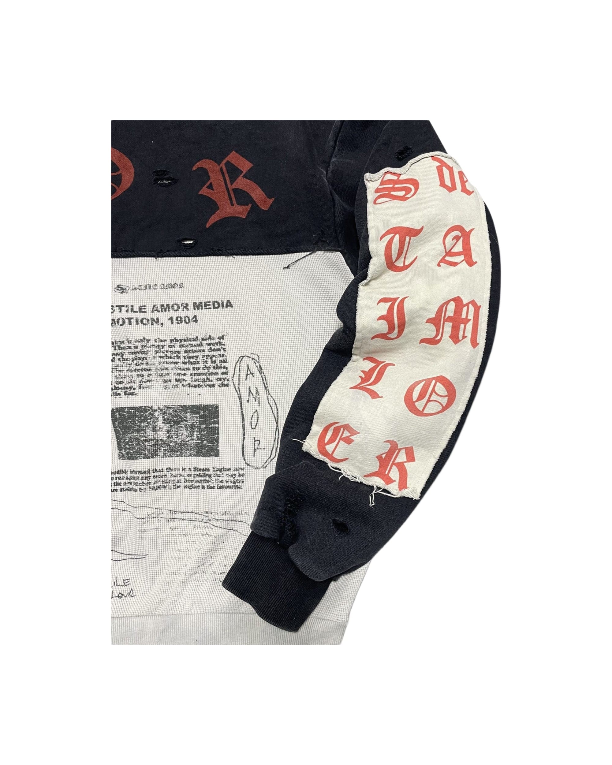 BLACK PATCH HOODIE - Image 5