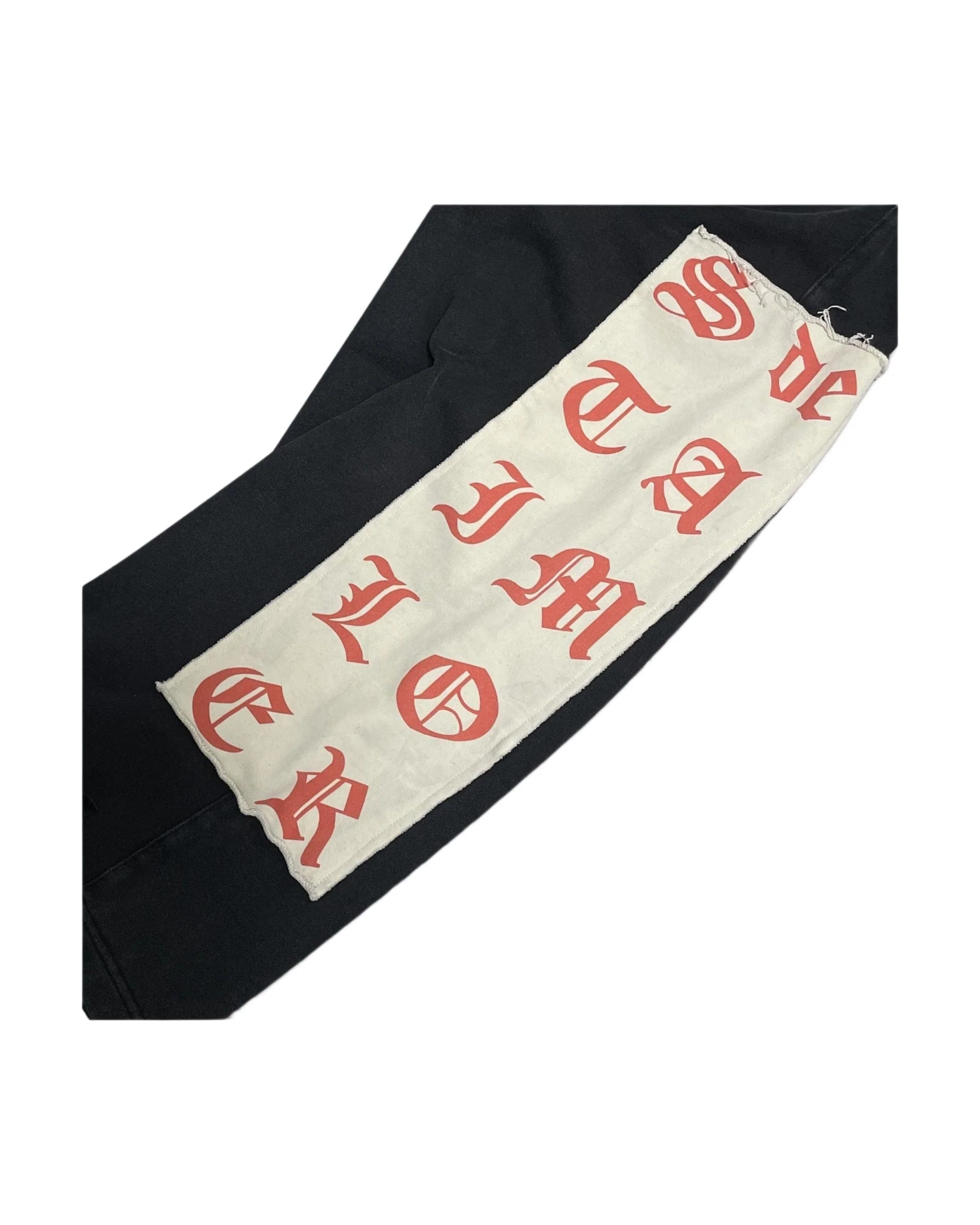 BLACK PATCH HOODIE - Image 6