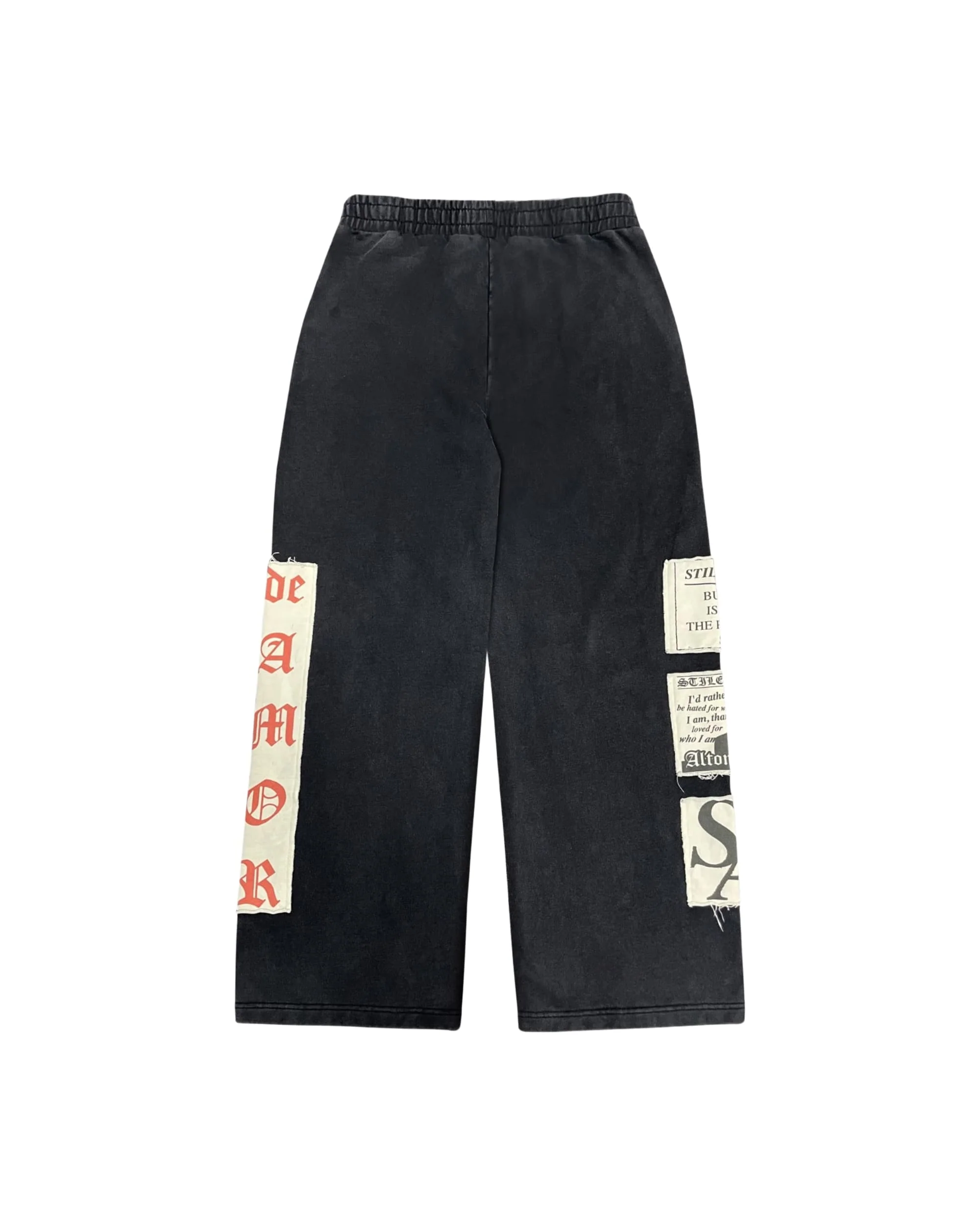 BLACK PATCH PANTS - Image 2