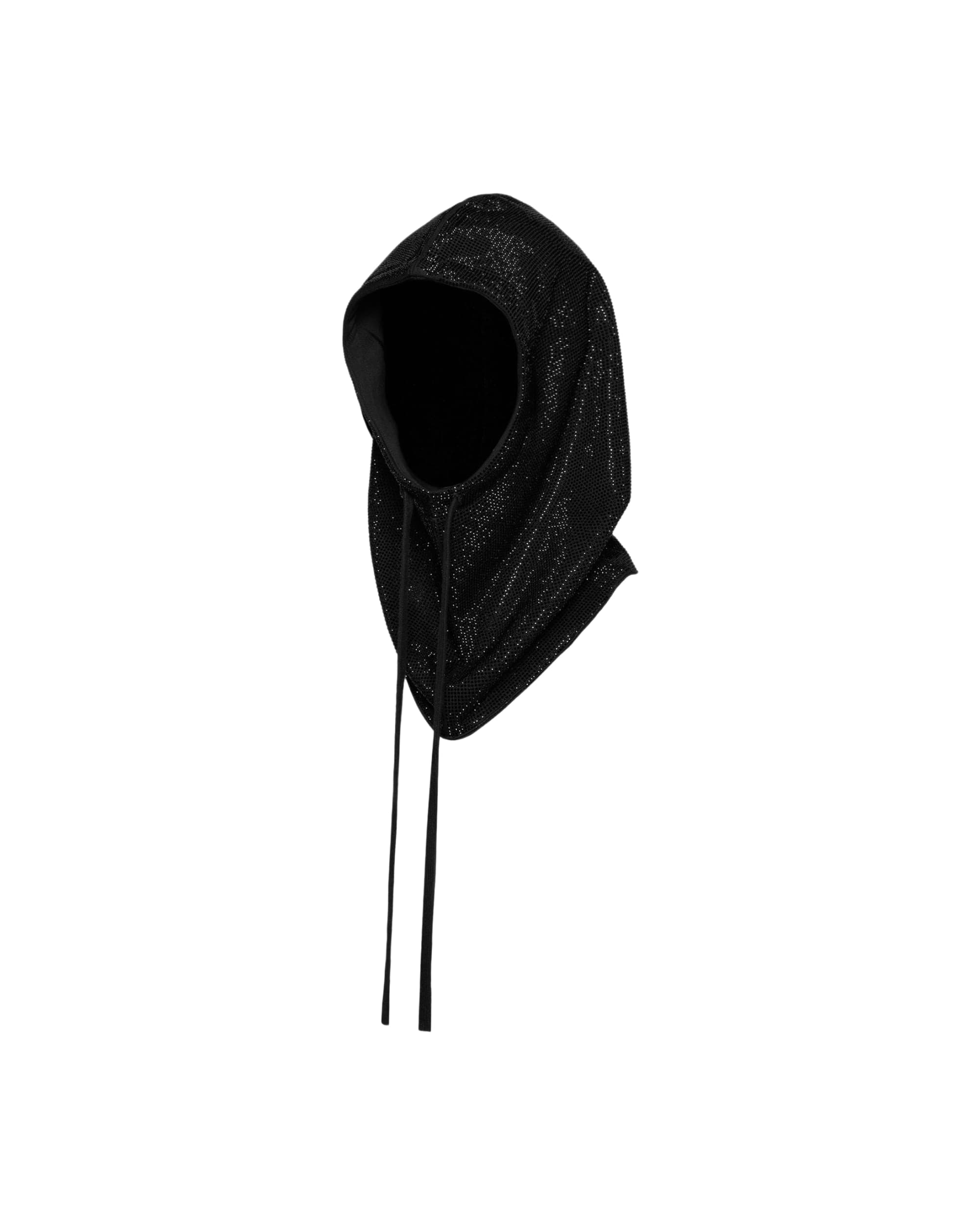 BLACK RHINESTONE HOOD