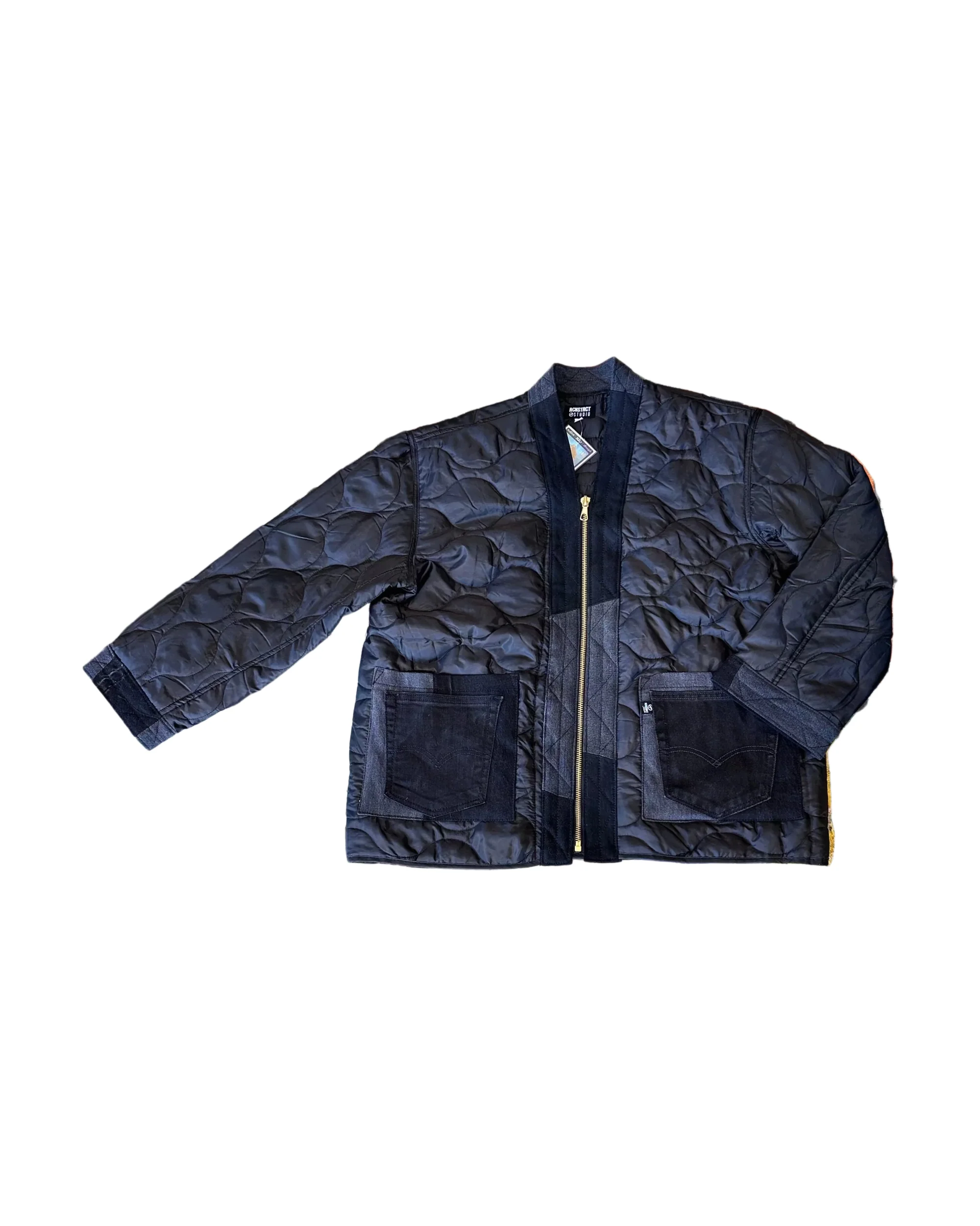 Black Shell Zip Up Kimono - Image 3