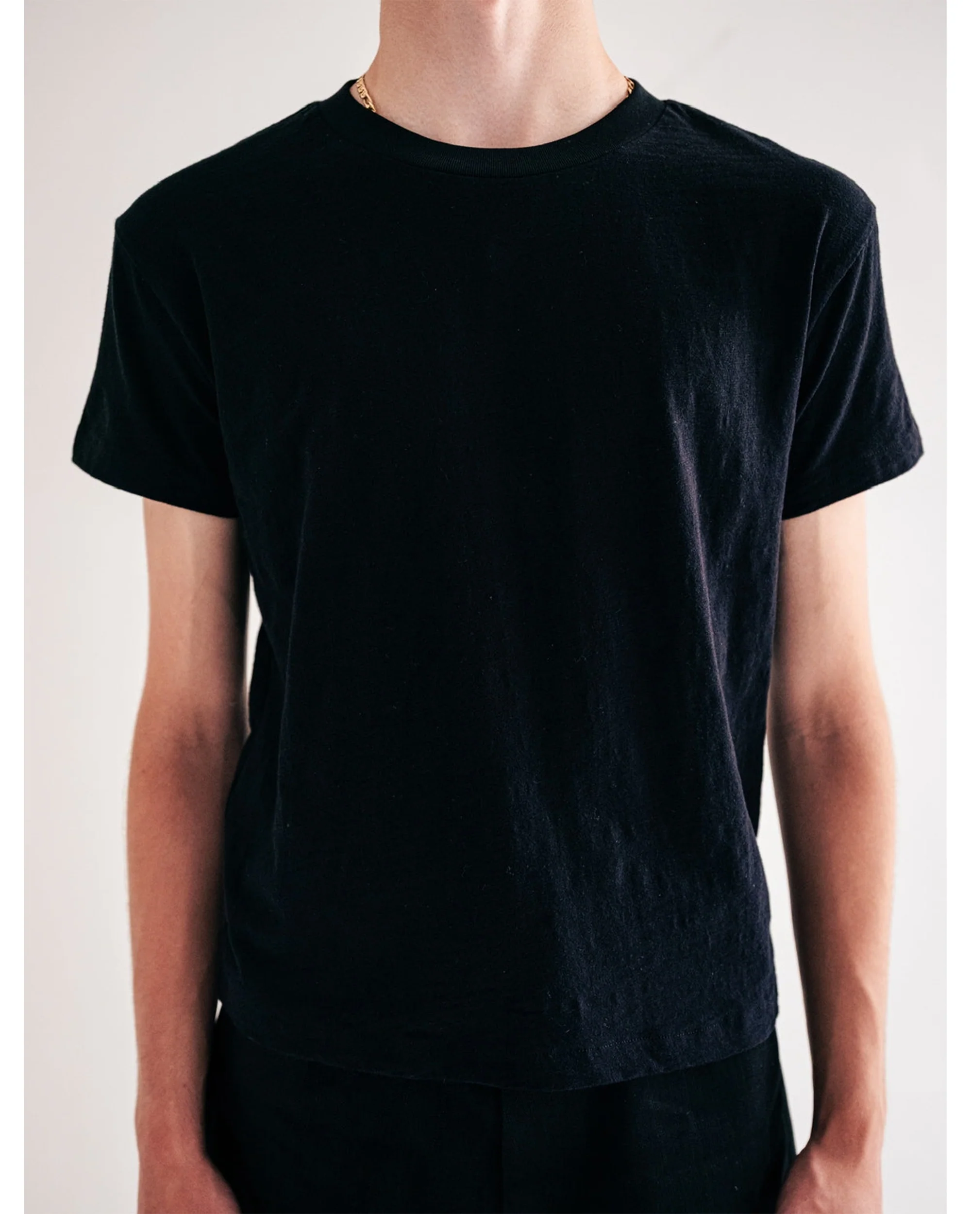 Black Slub Cotton Baby Tee - Image 3