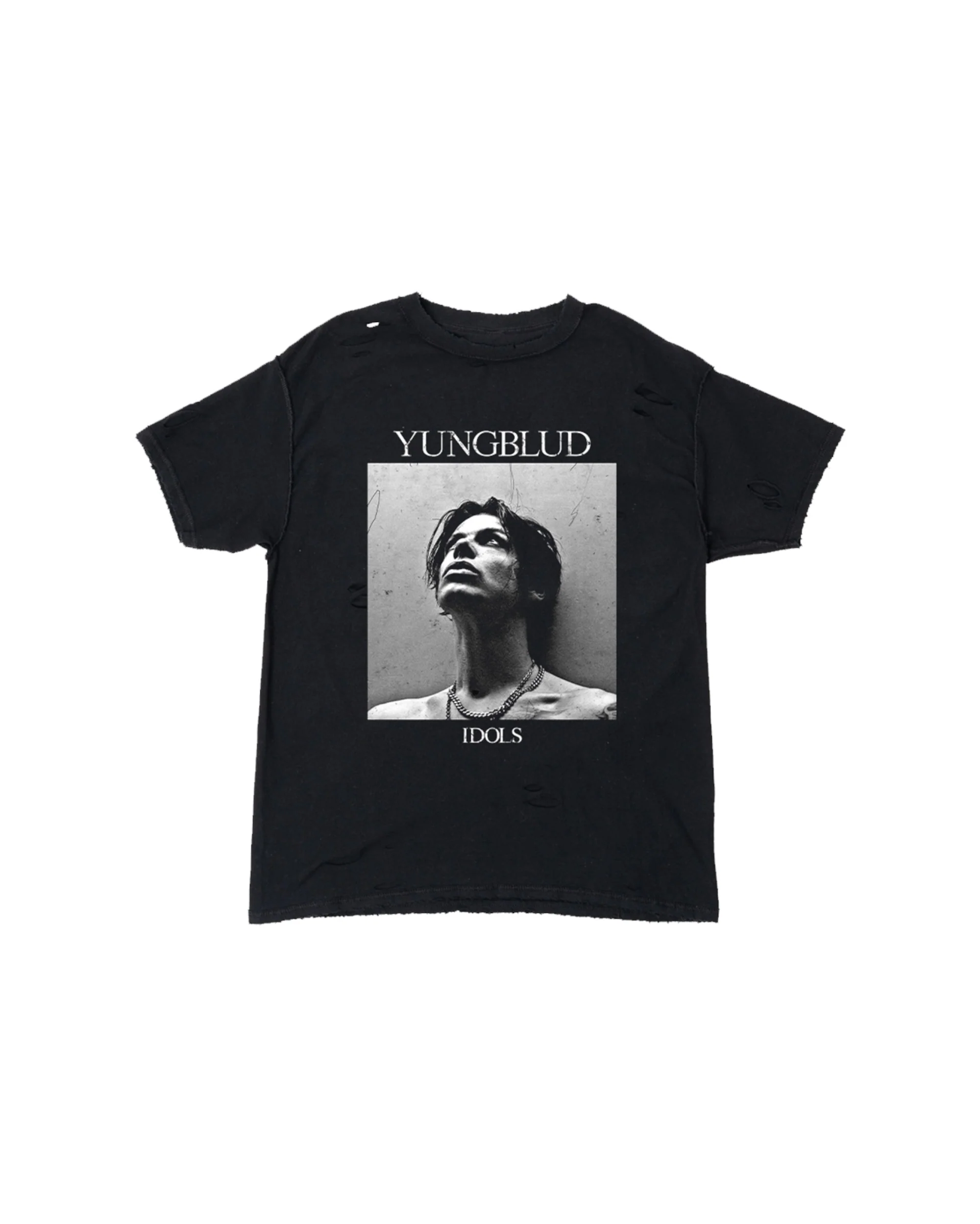 Black Square Photo T-Shirt
