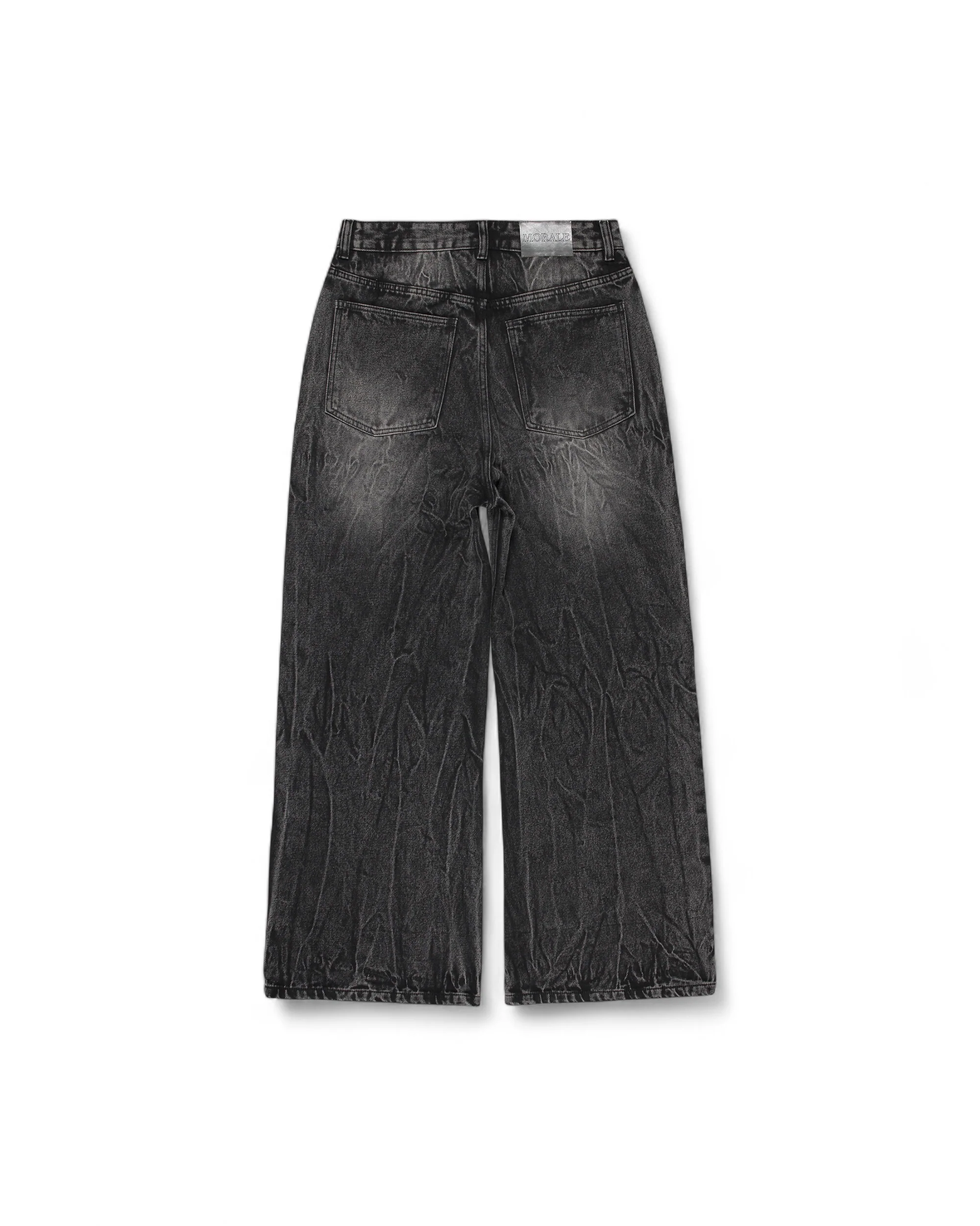 BLACK VEINS BAGGY JEANS V2 - Image 2