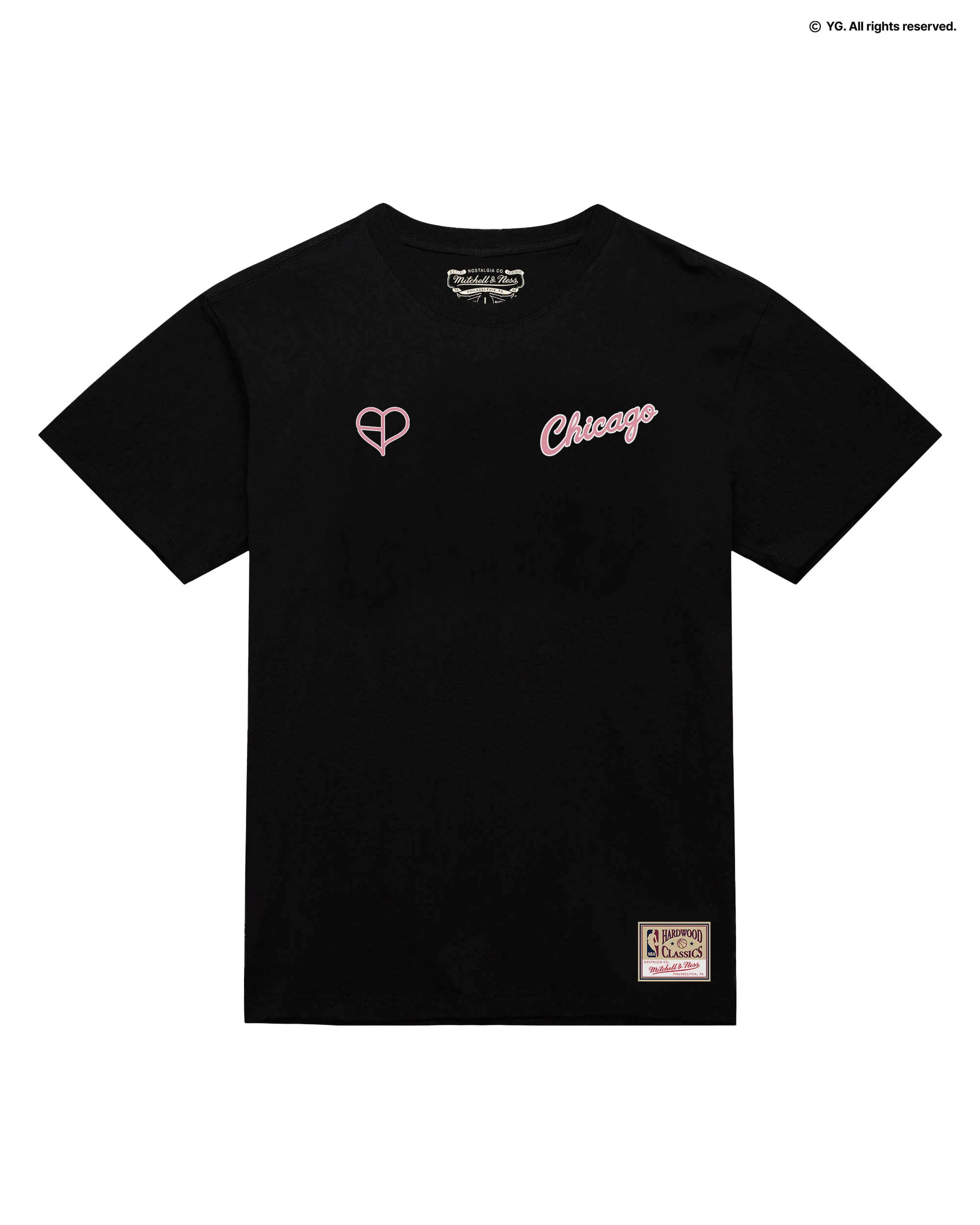 M&N X BLACKPINK BULLS TEE - BLACK