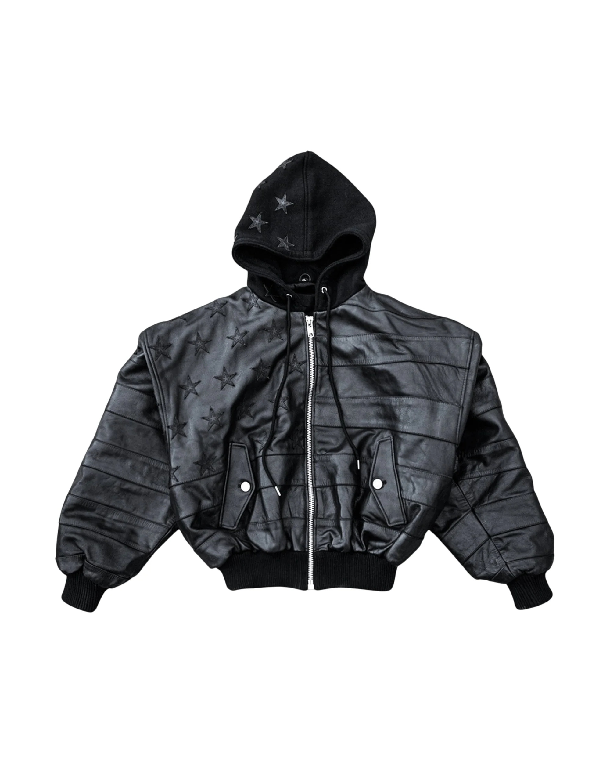 "BLKAMERIKA" LEATHER BOMBER