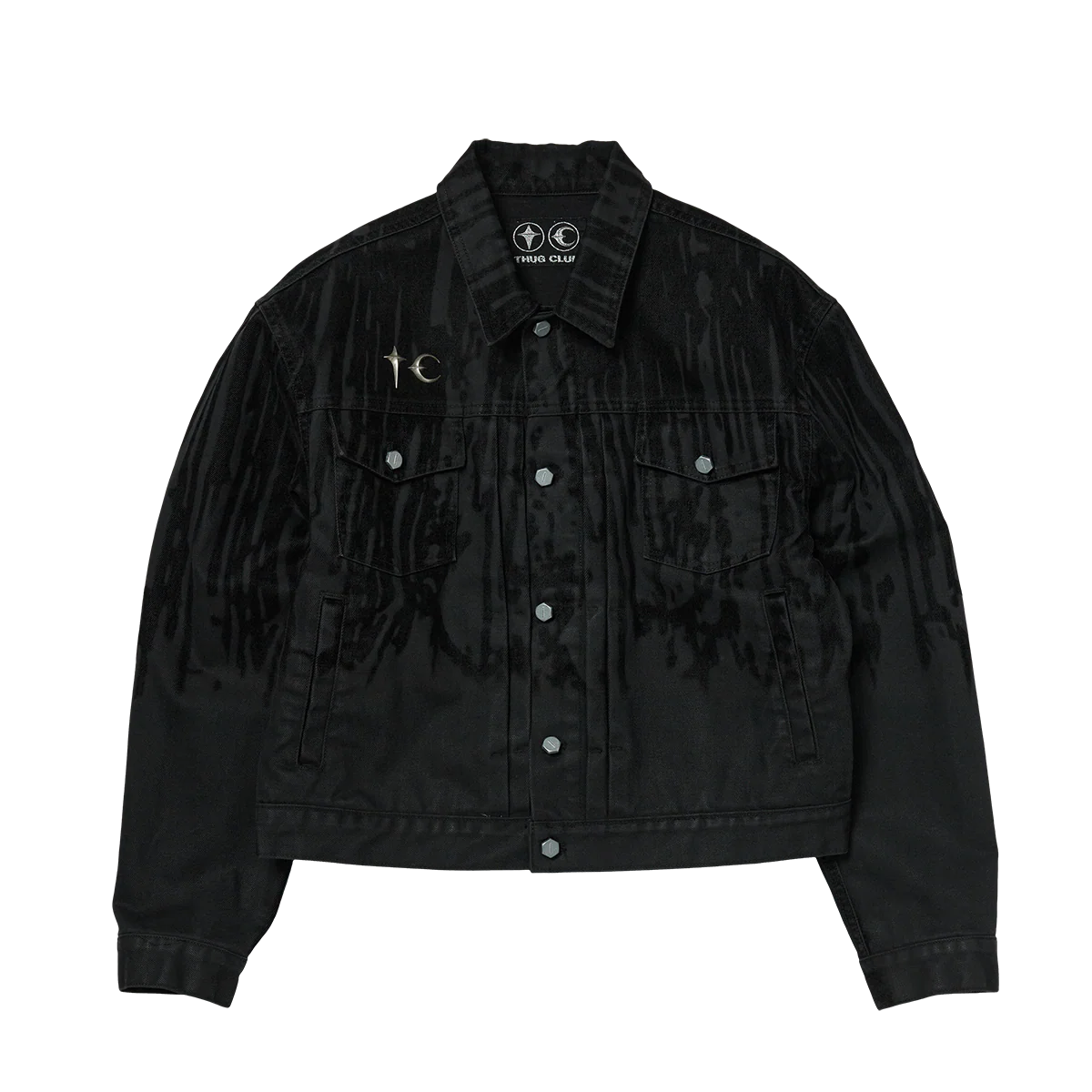 Blood Lazered Denim Jacket - Image 4