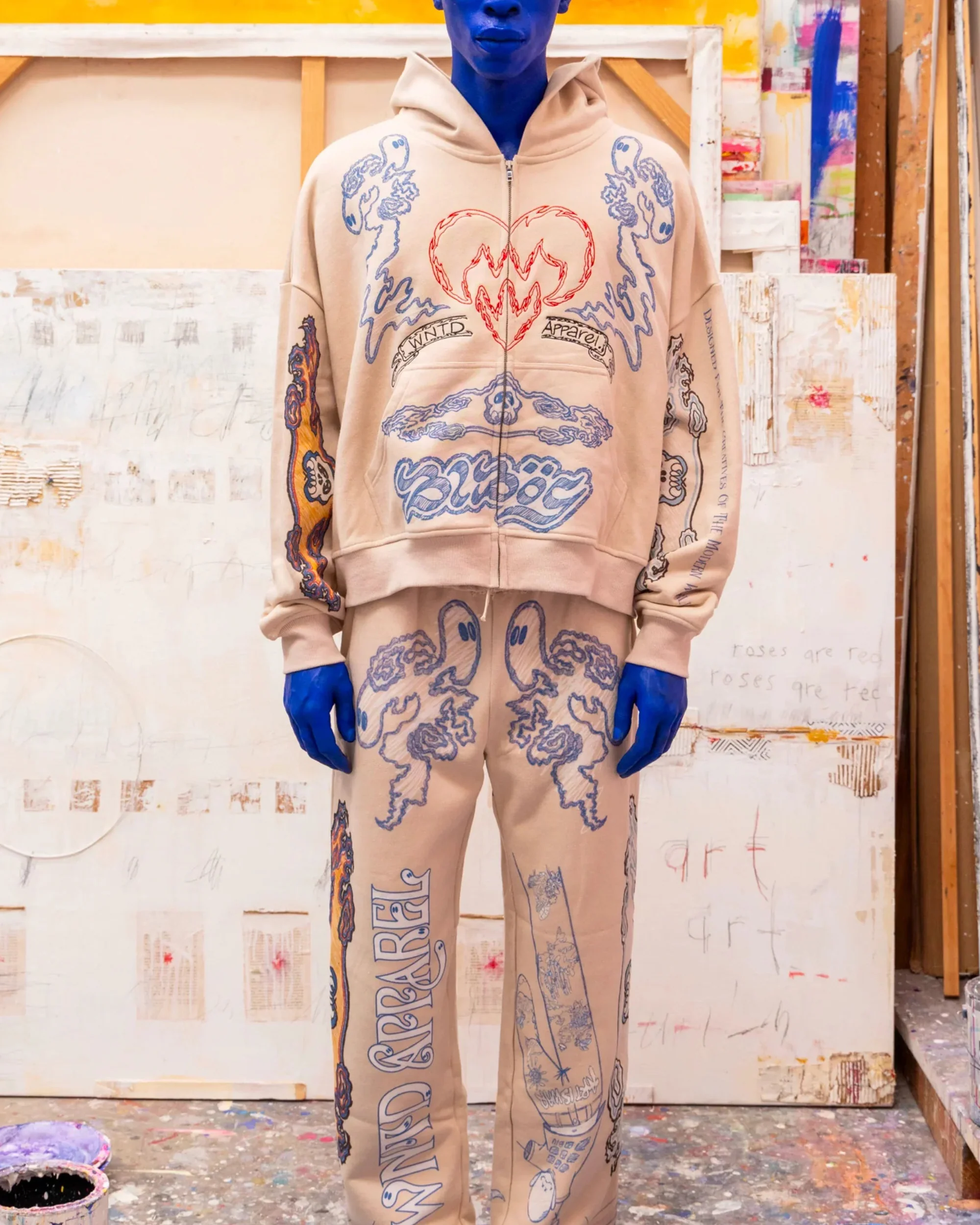 BLU BOY SKETCH ZIP HOODIE - Image 4