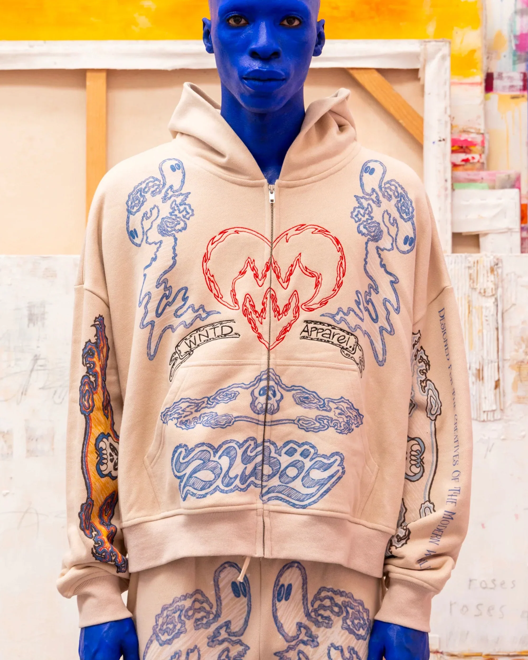 BLU BOY SKETCH ZIP HOODIE - Image 6