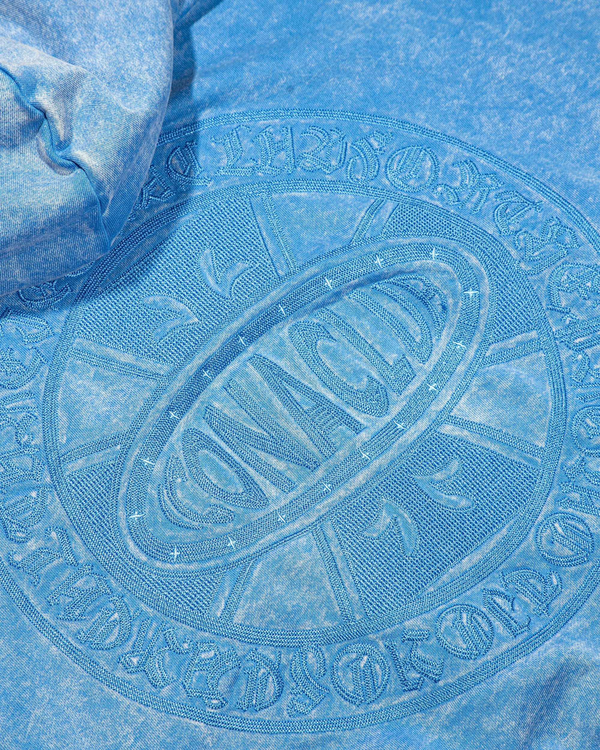 Blue Faded Logo Zip Up - Image 4
