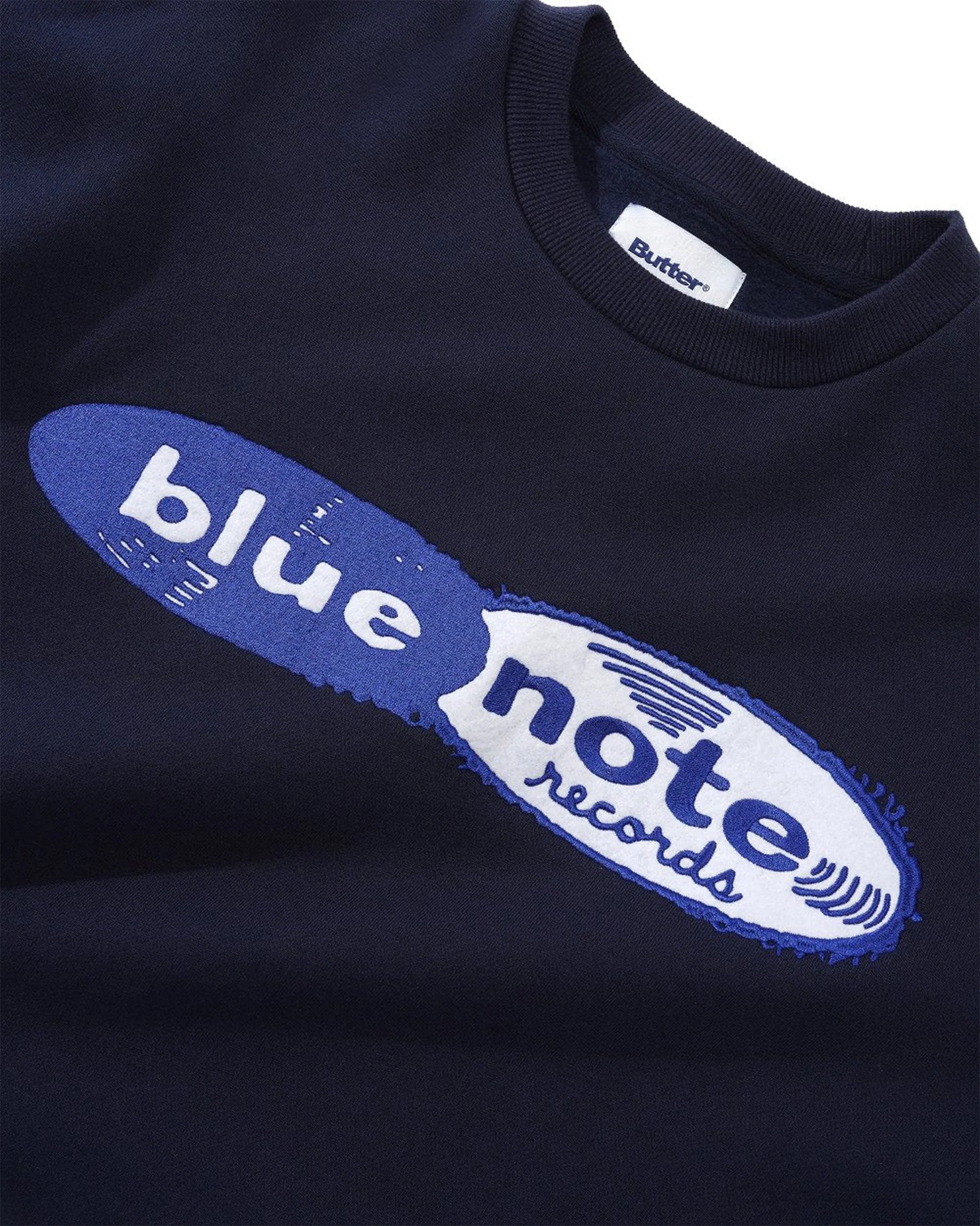 Blue Note x Butter Goods - Records Logo Felt Applique Crewneck - Image 8