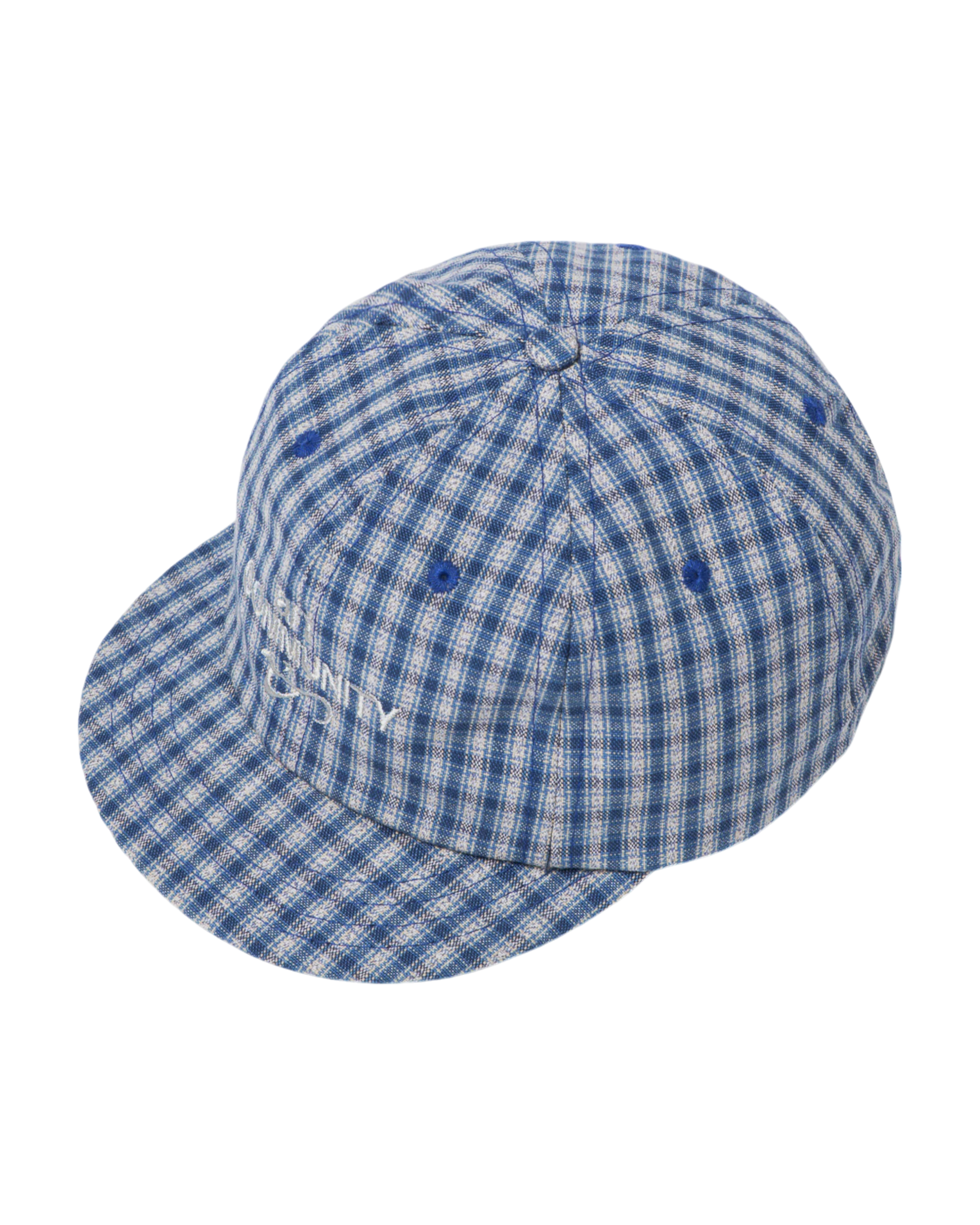 Blue Plaid Short Brim Cap - Image 3