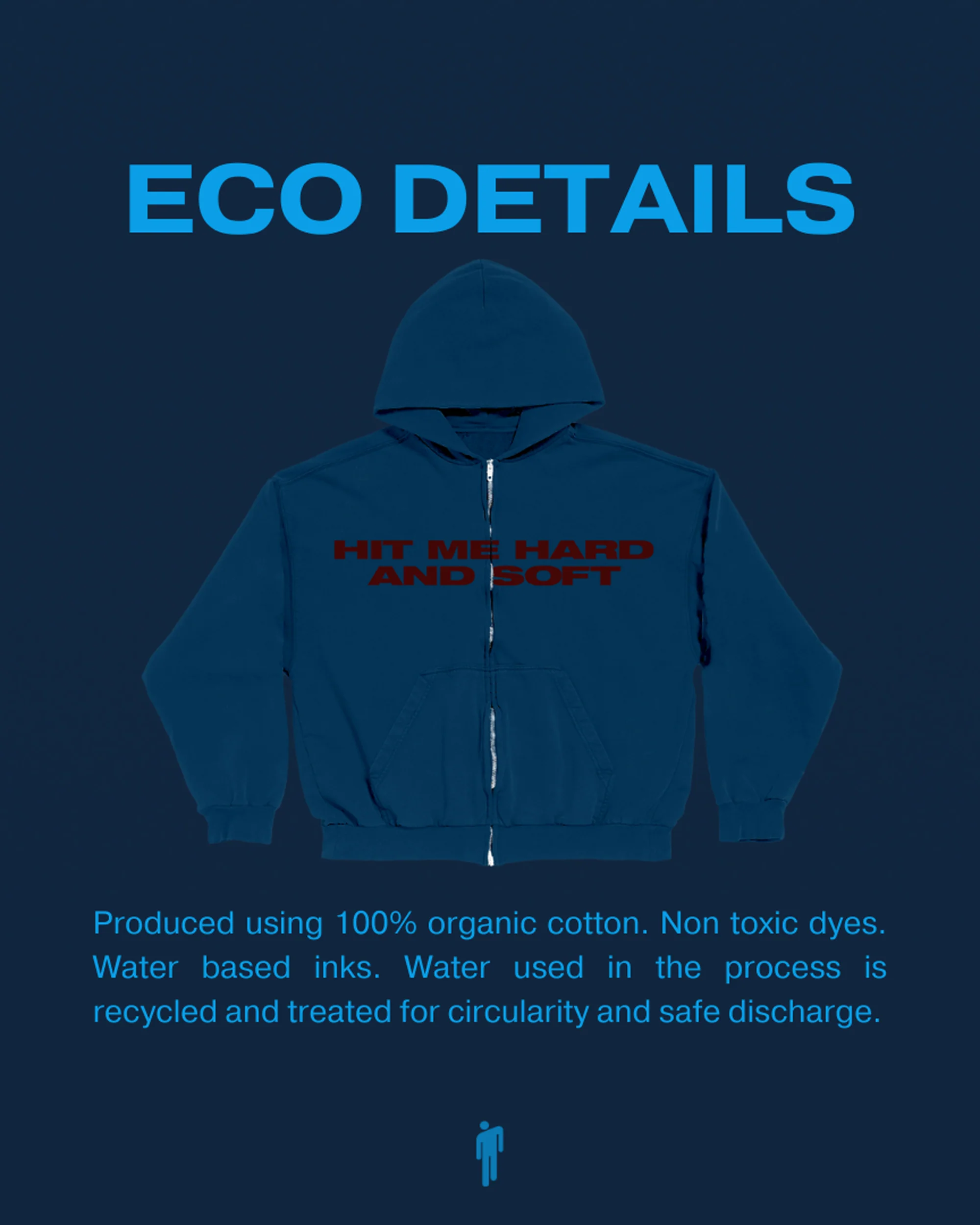 Blue & Red Zip Hoodie - Image 3