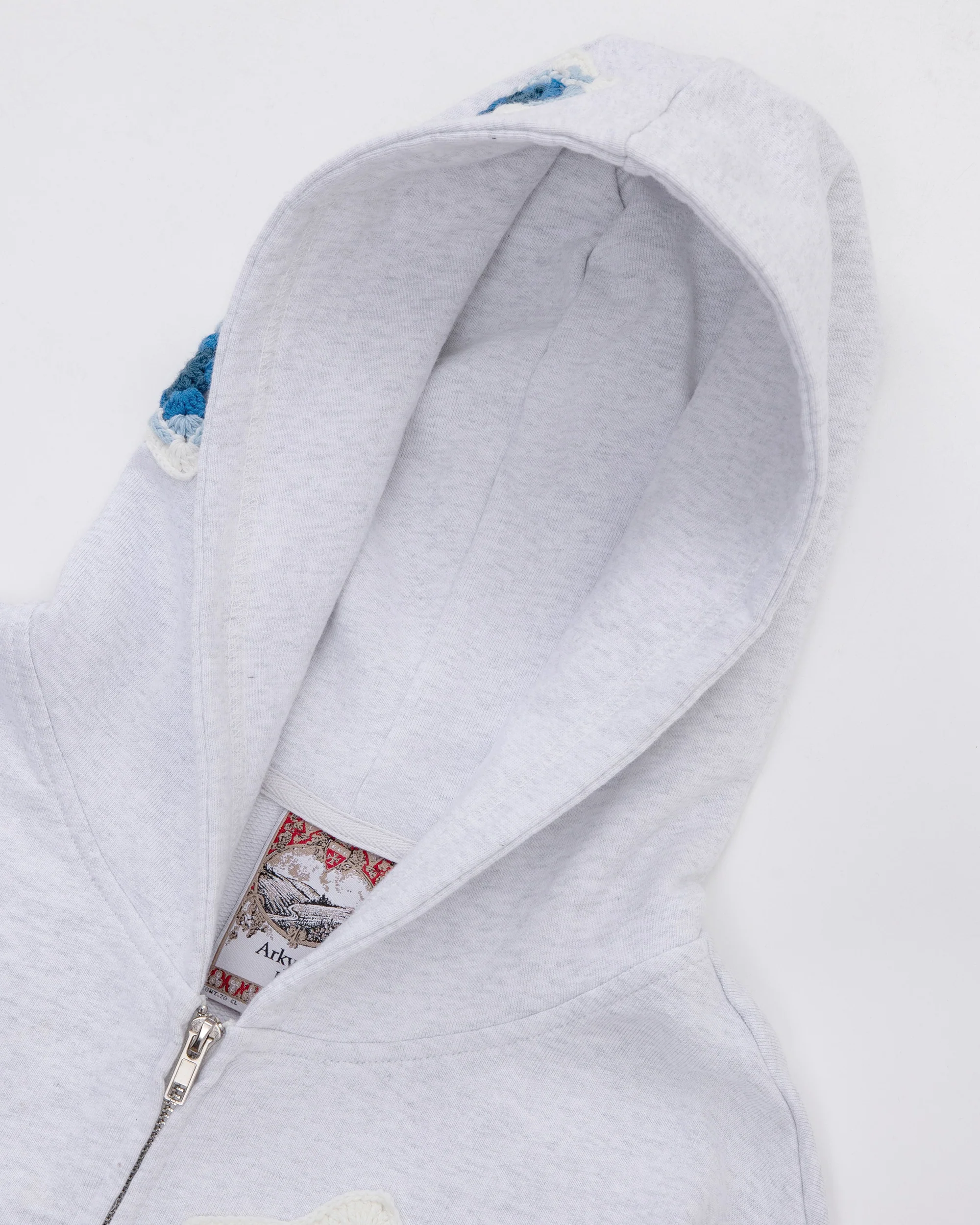 Blue Star Crochet Patch Sweatshirt - Image 3