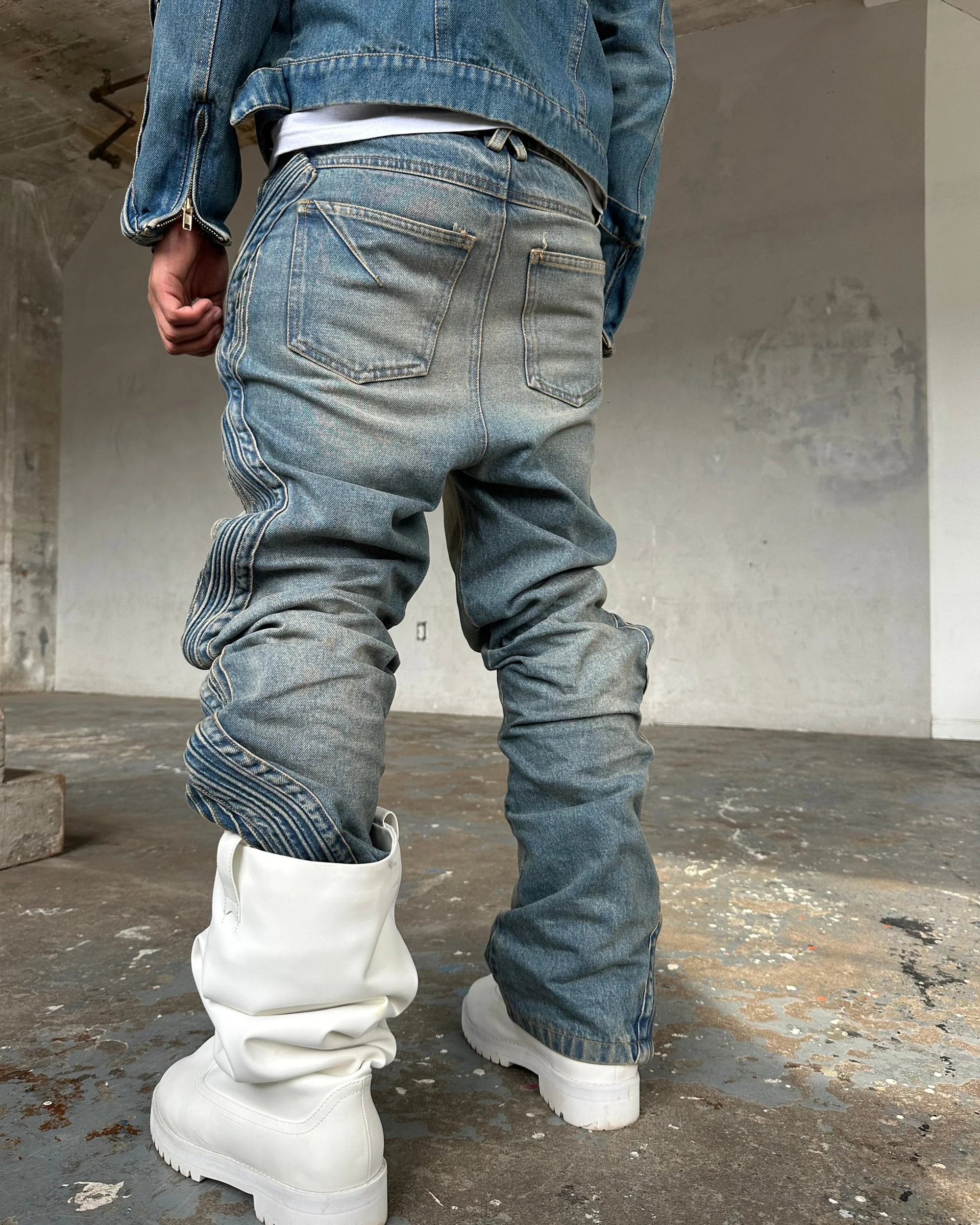 Blue Waved Denim - Image 4