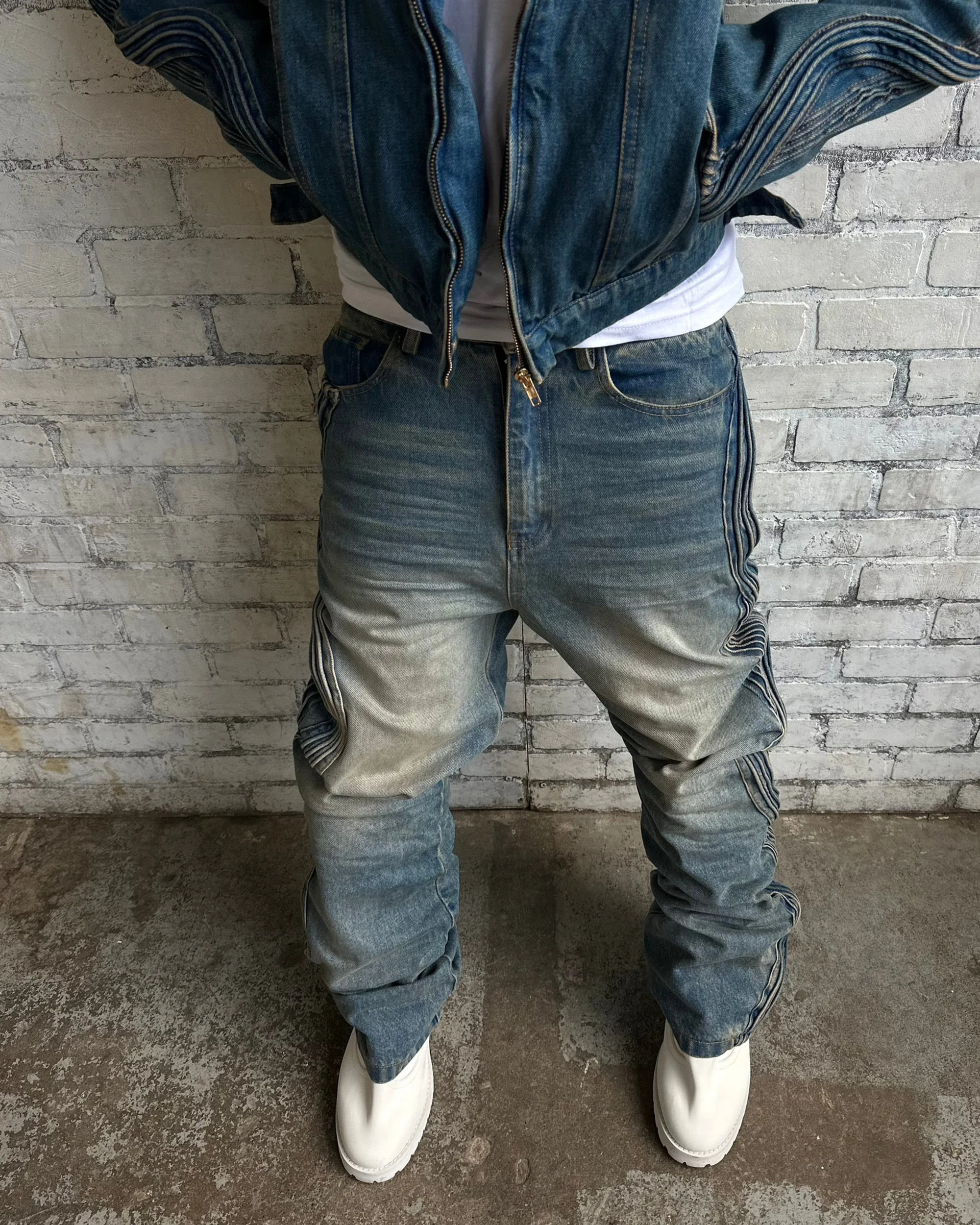 Blue Waved Denim - Image 5