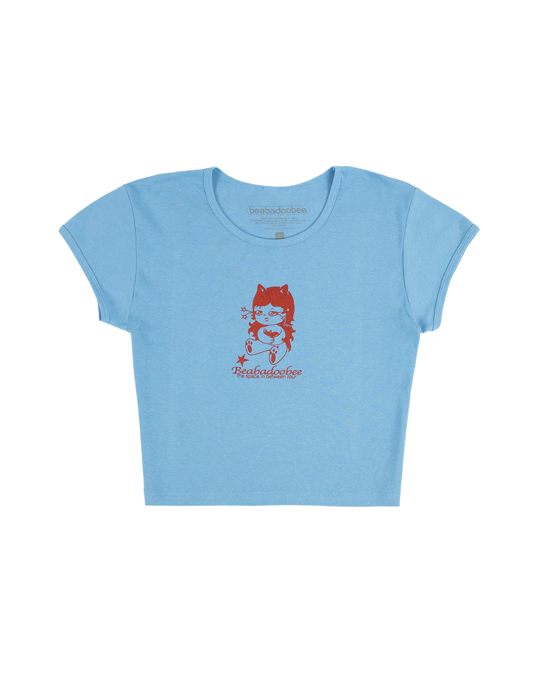 Blue Womens Baby Tee