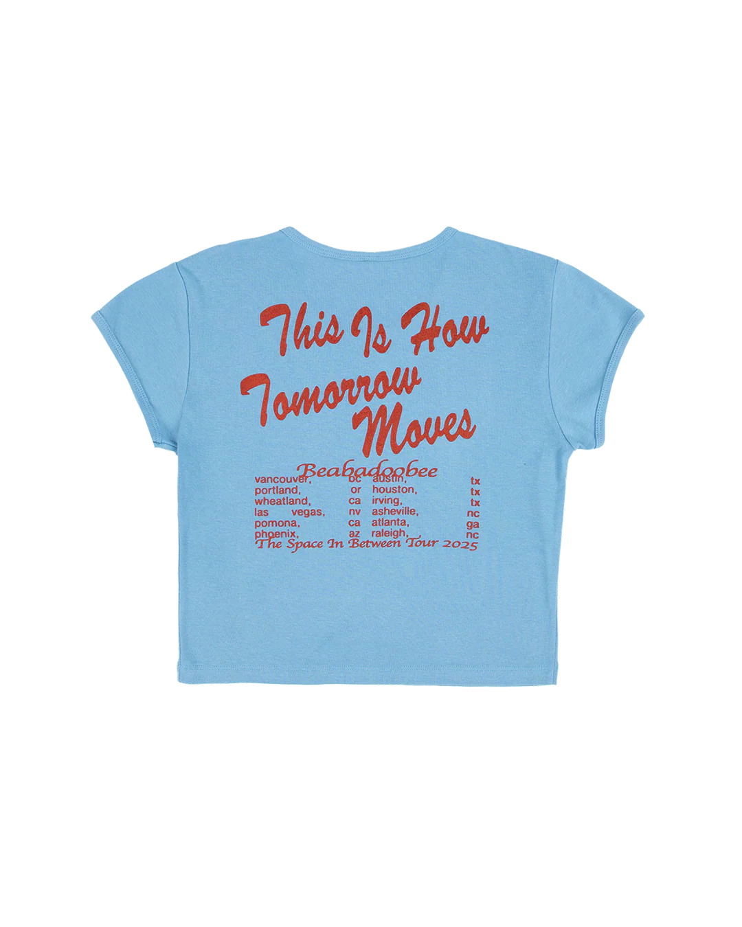 Blue Womens Baby Tee - Image 2