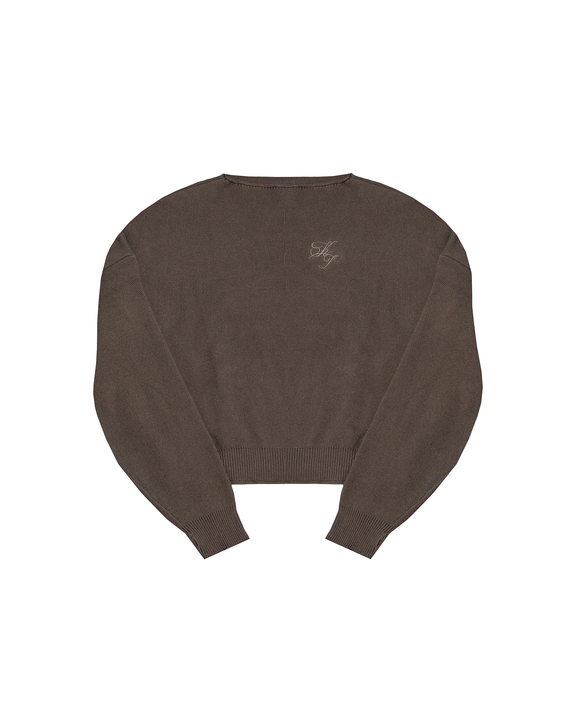 Boat Neck Sweater - Soot