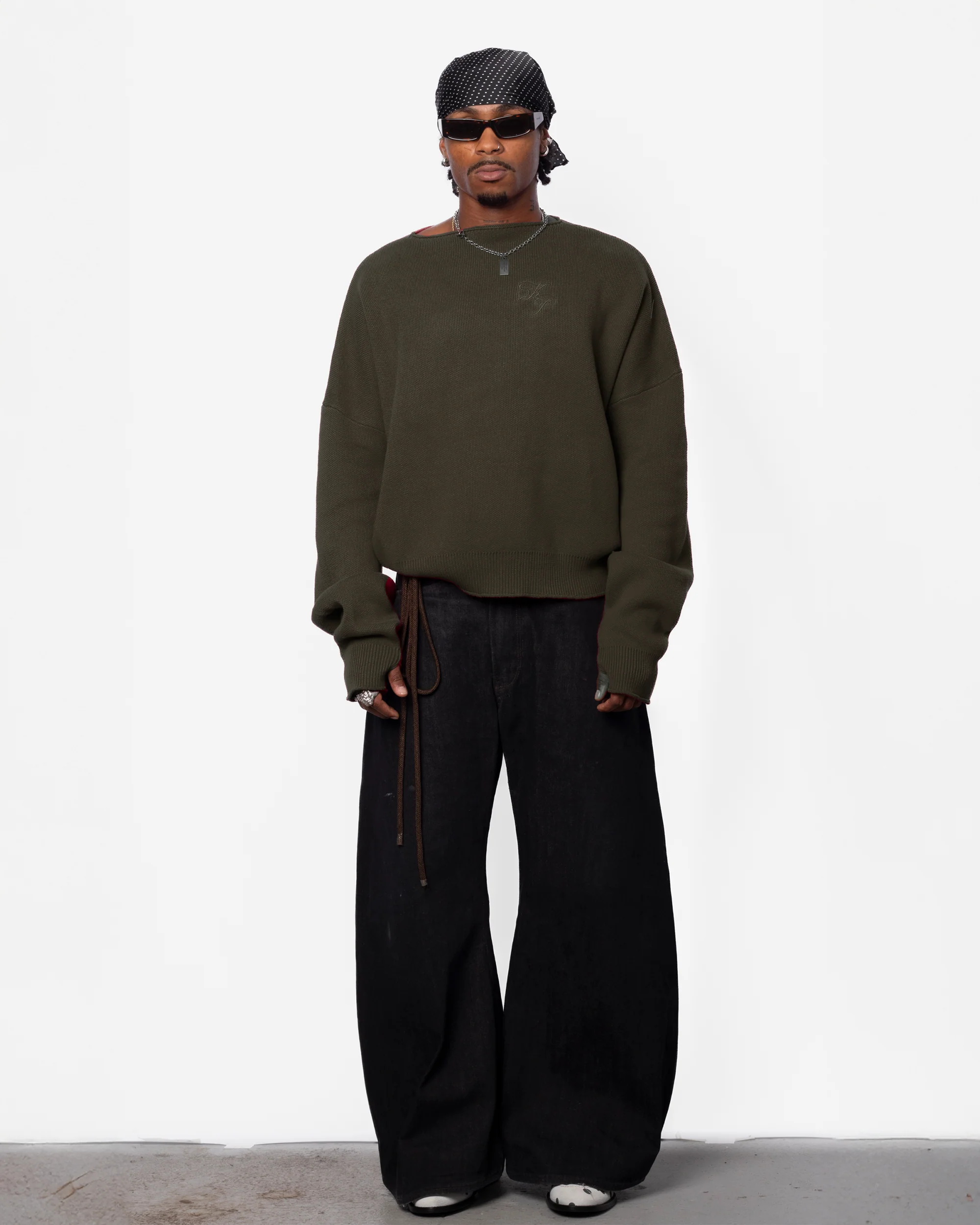 Boat Neck Sweater - Soot - Image 2