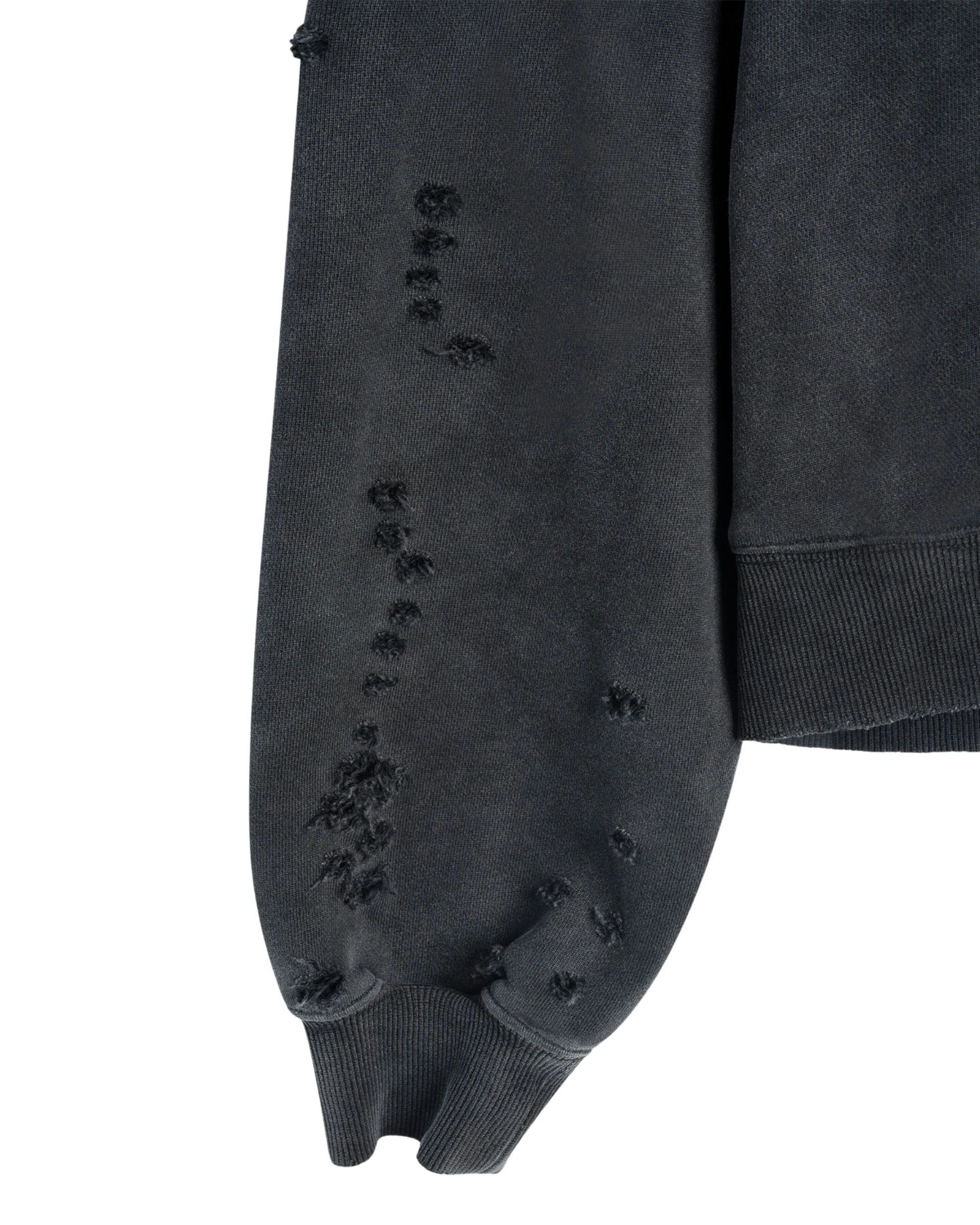 "BODY PIERCING" DISTRESSED HOODIE - Image 5