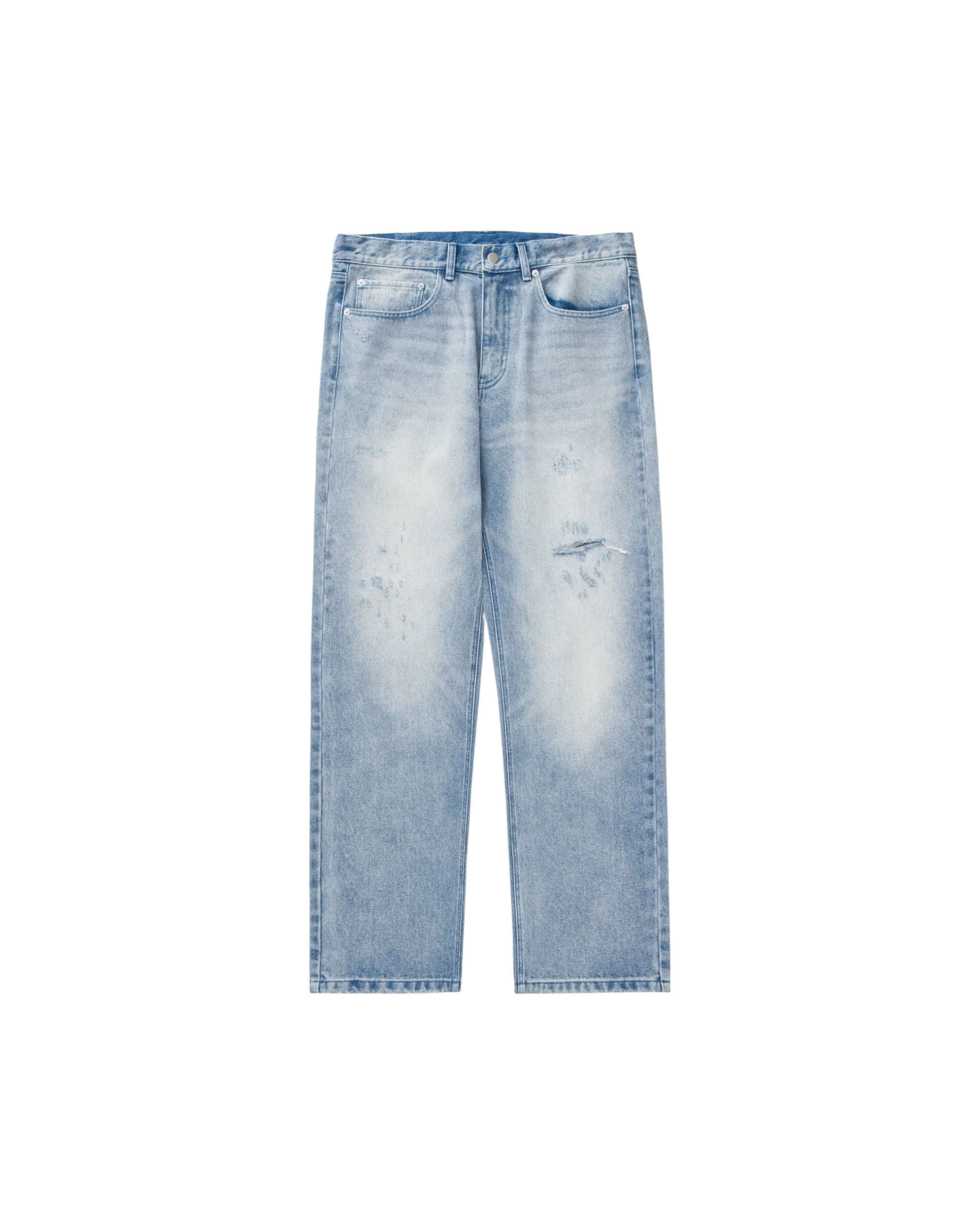 BORO POCKET DENIM JEANS - BLUE