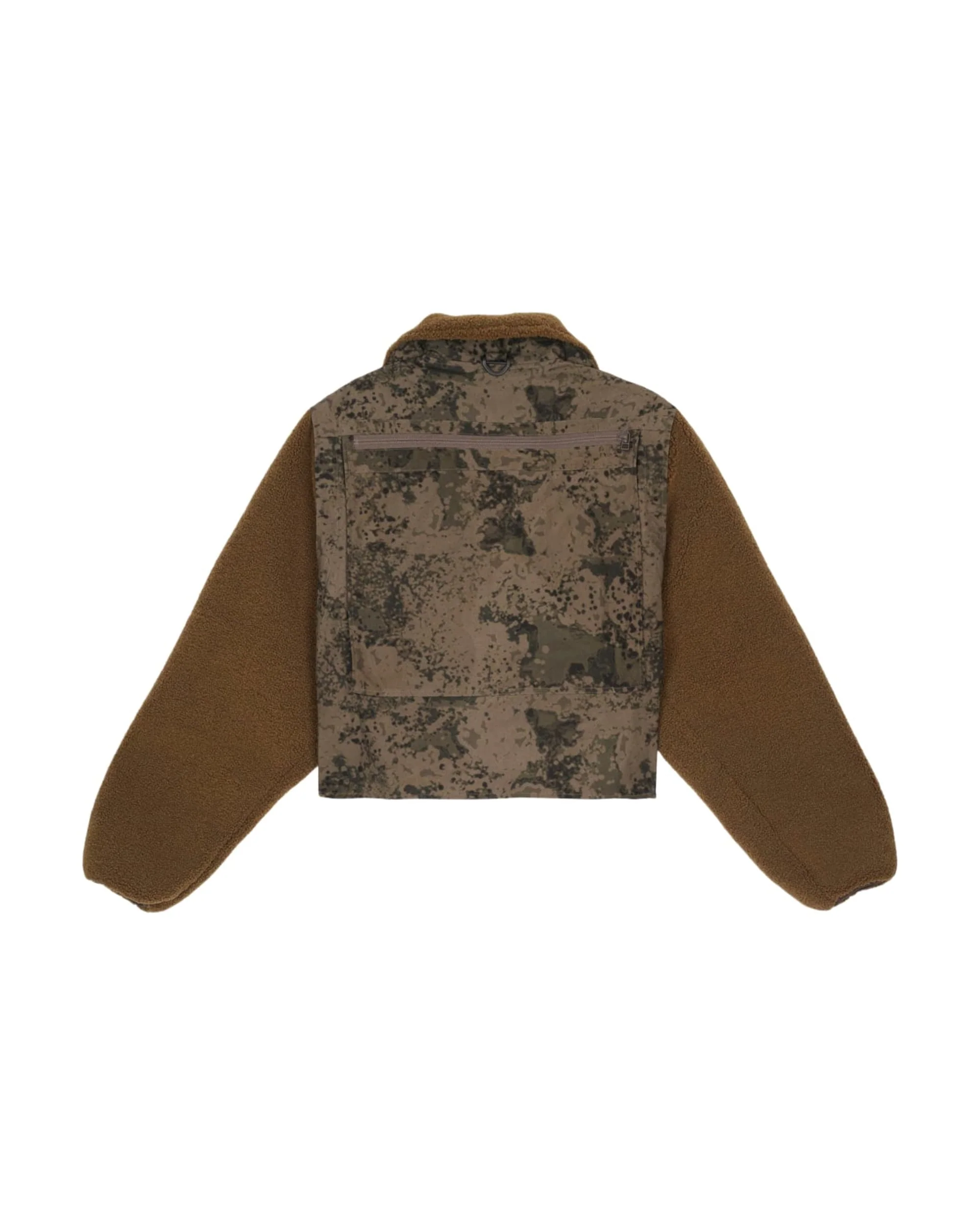 Brain Dead x South2 West8 Fleece Sleeve Tenkara Short Jacket - Grey - Image 3