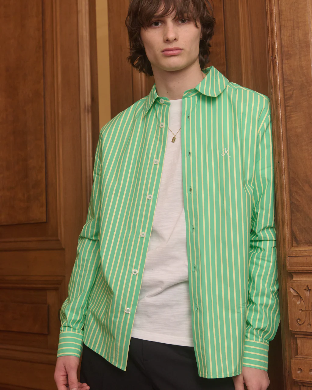 Breeze Poplin Button Up - Neptune Green - Image 3