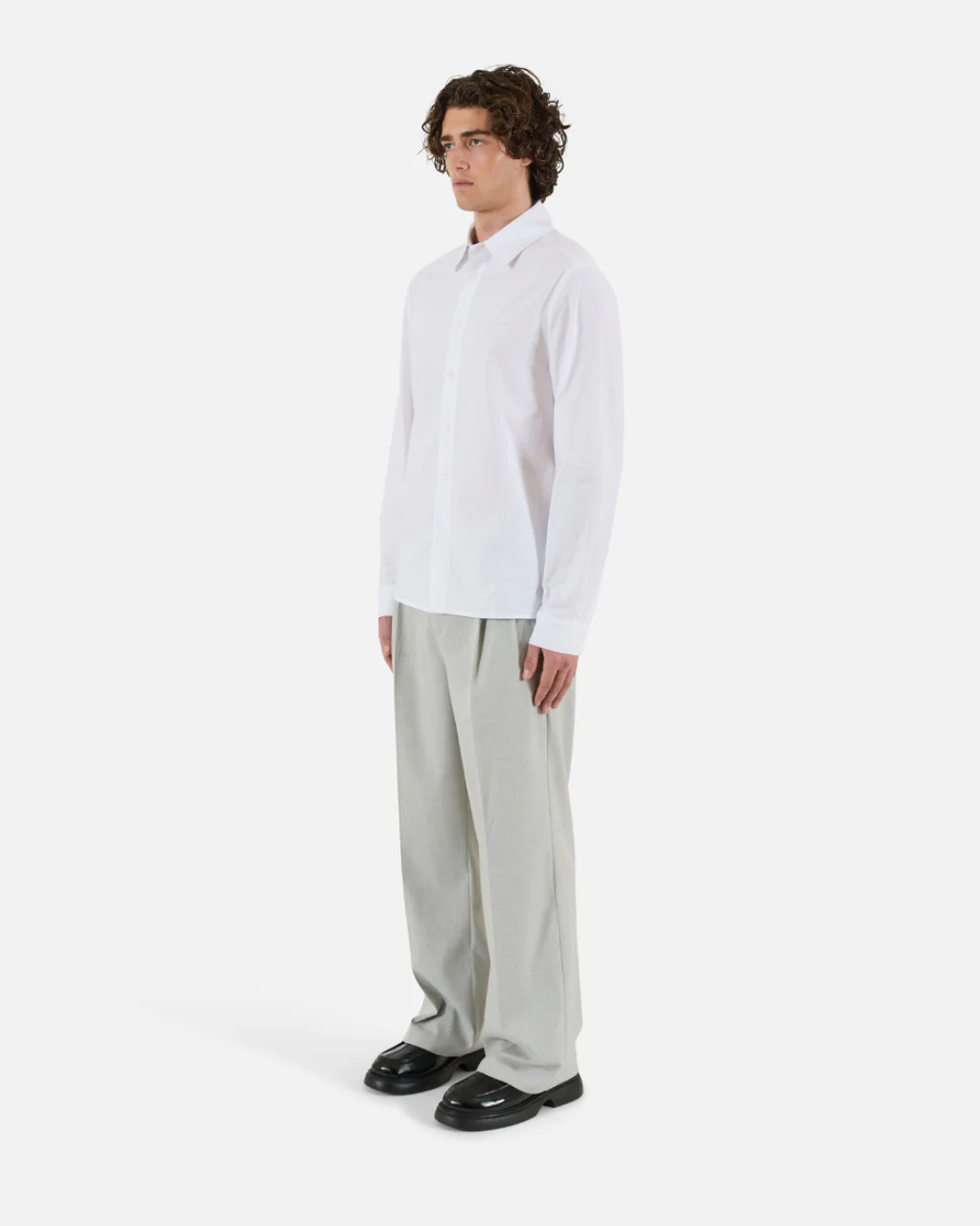 Breeze Poplin Button Up - White - Image 3
