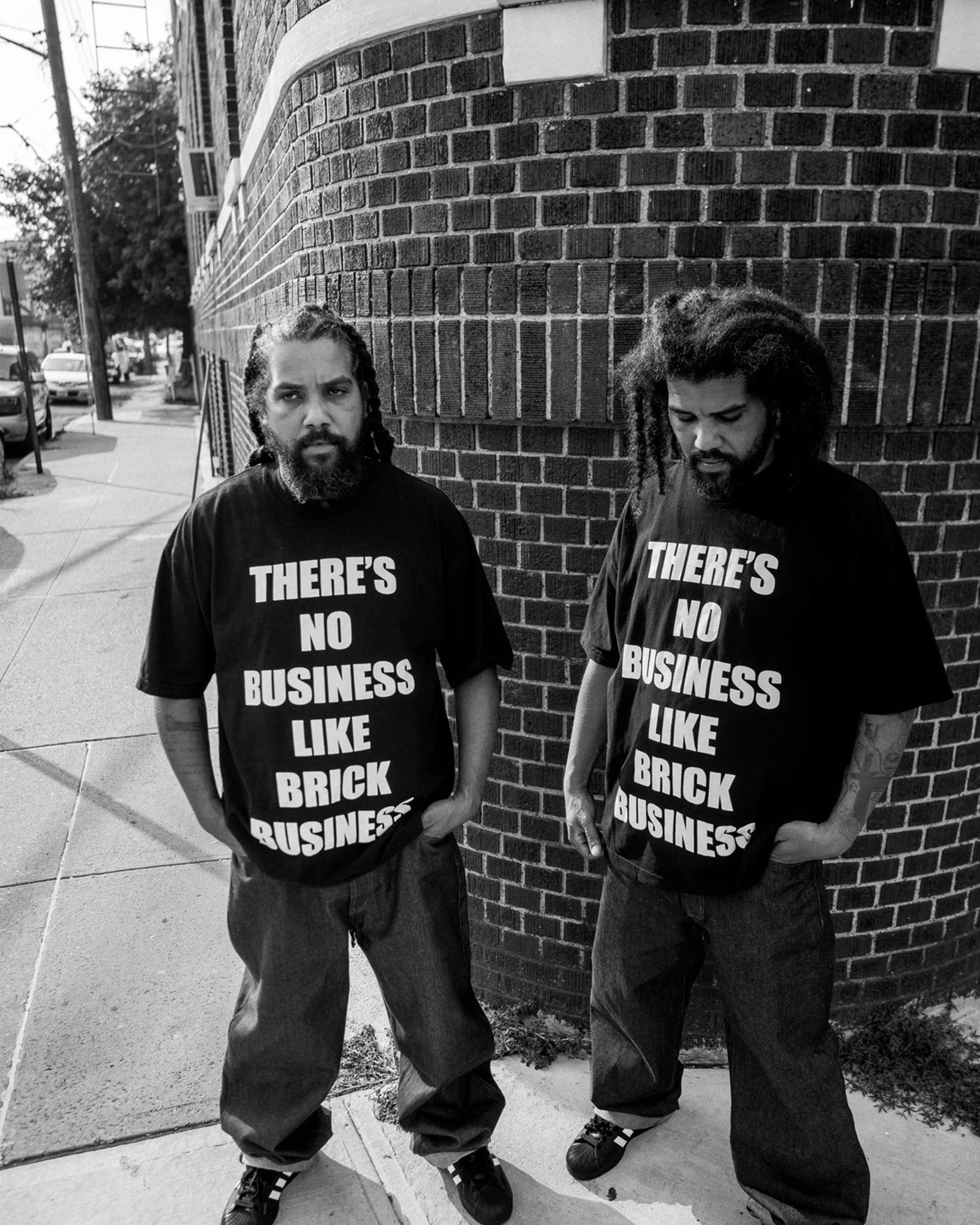Brick Business Tee - Black - Image 4