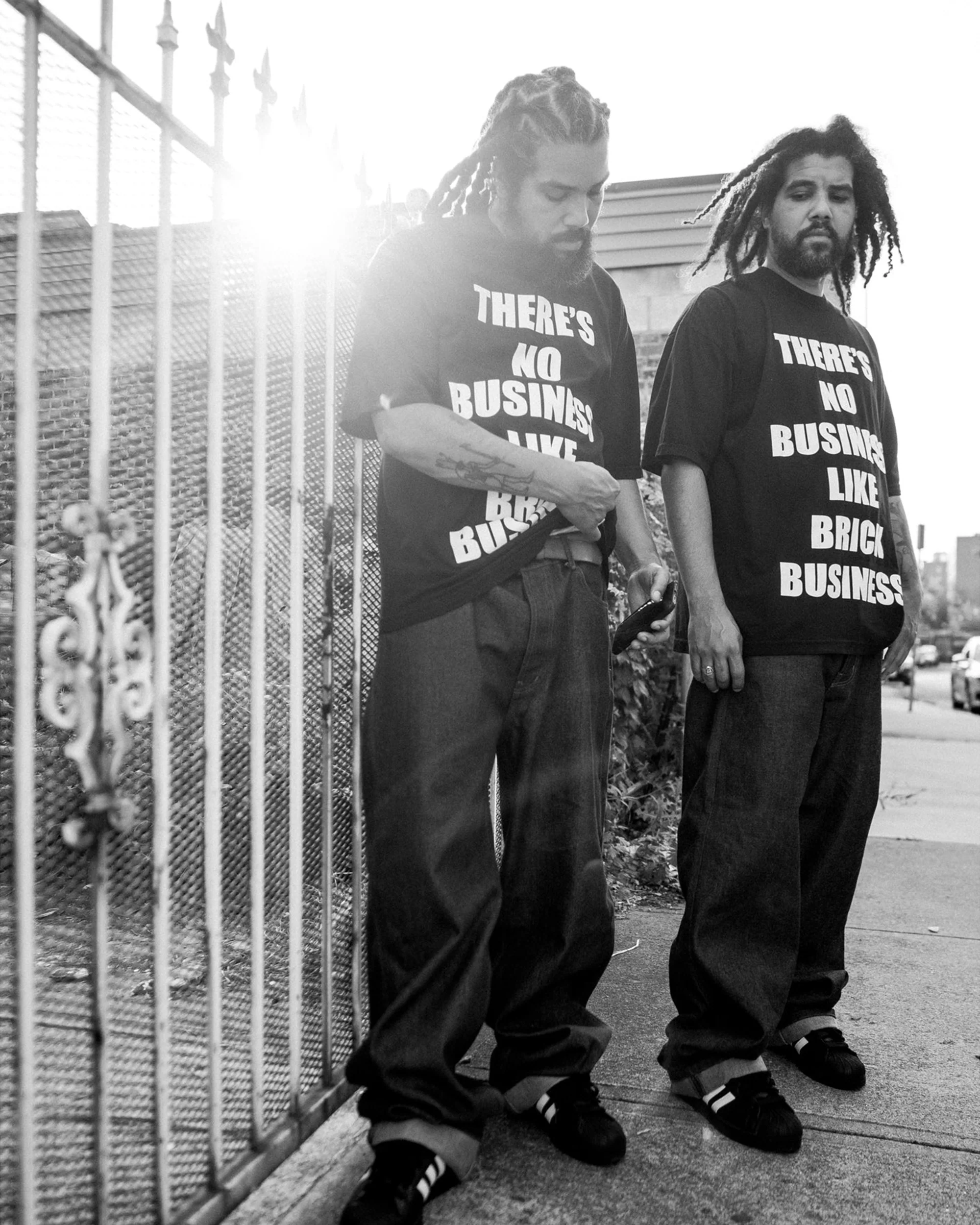 Brick Business Tee - Black - Image 5