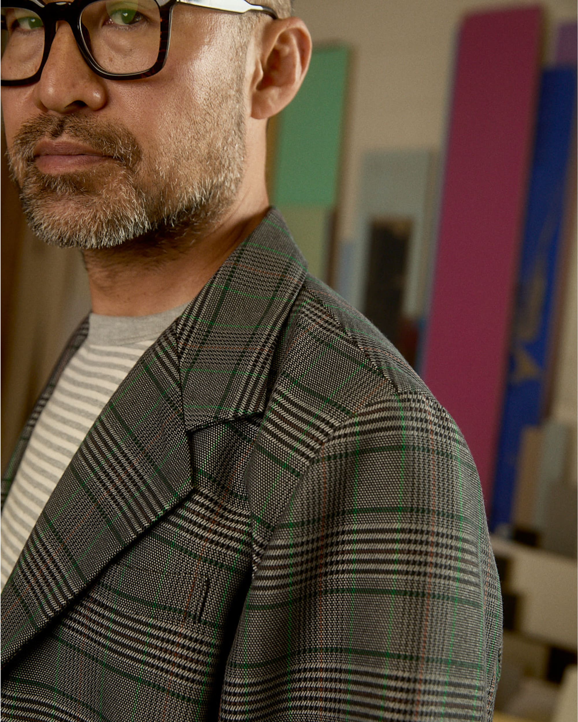 Brooks Brothers California Glen Check Blazer - Grey - Image 5
