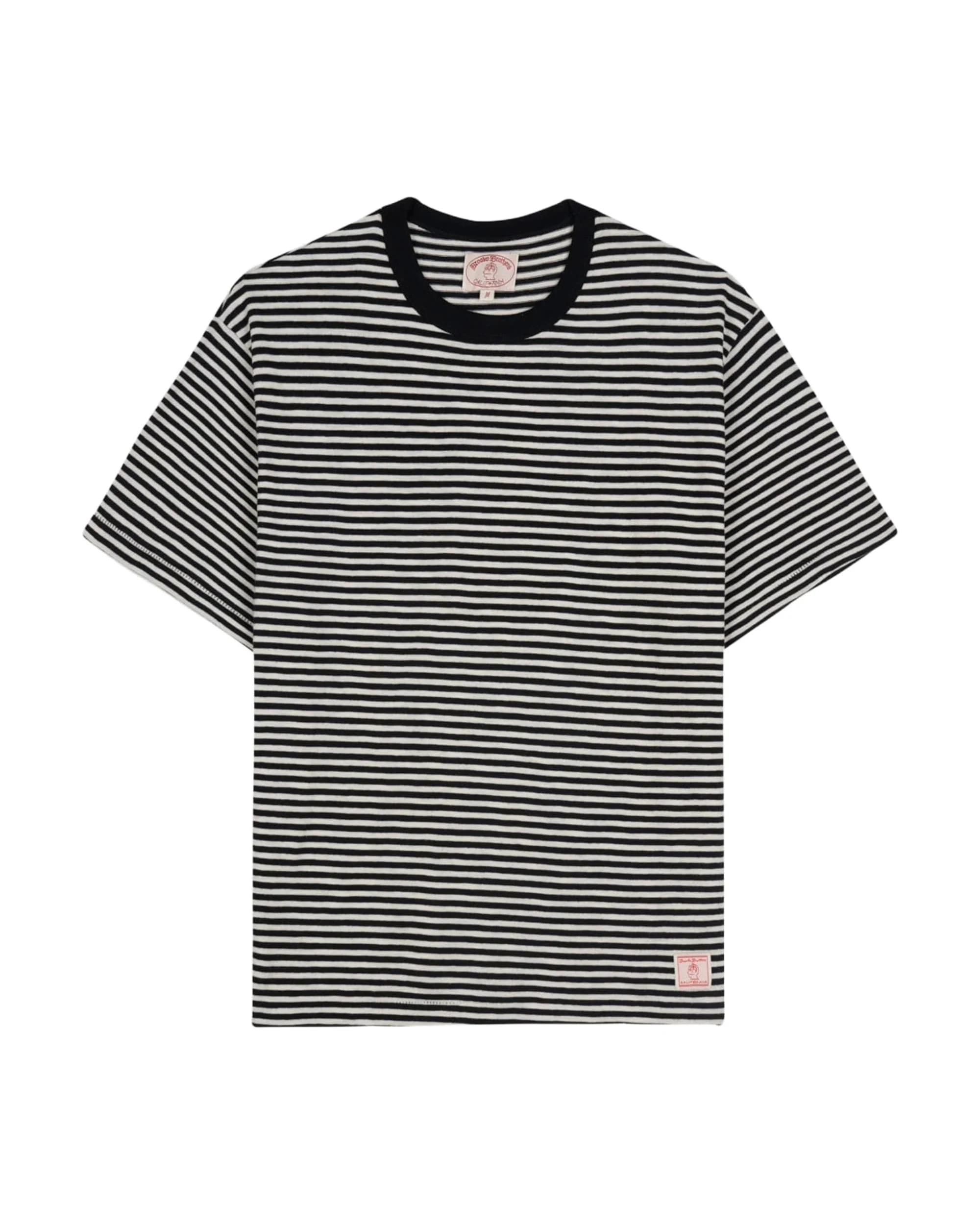 Brooks Brothers California Loose Knit Striped T-Shirt - Black