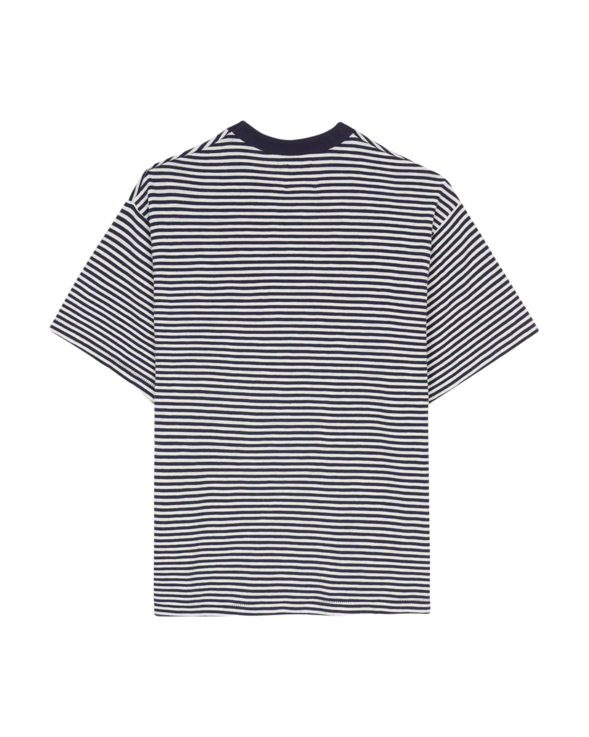 Brooks Brothers California Loose Knit Striped T-Shirt - Navy - Image 2