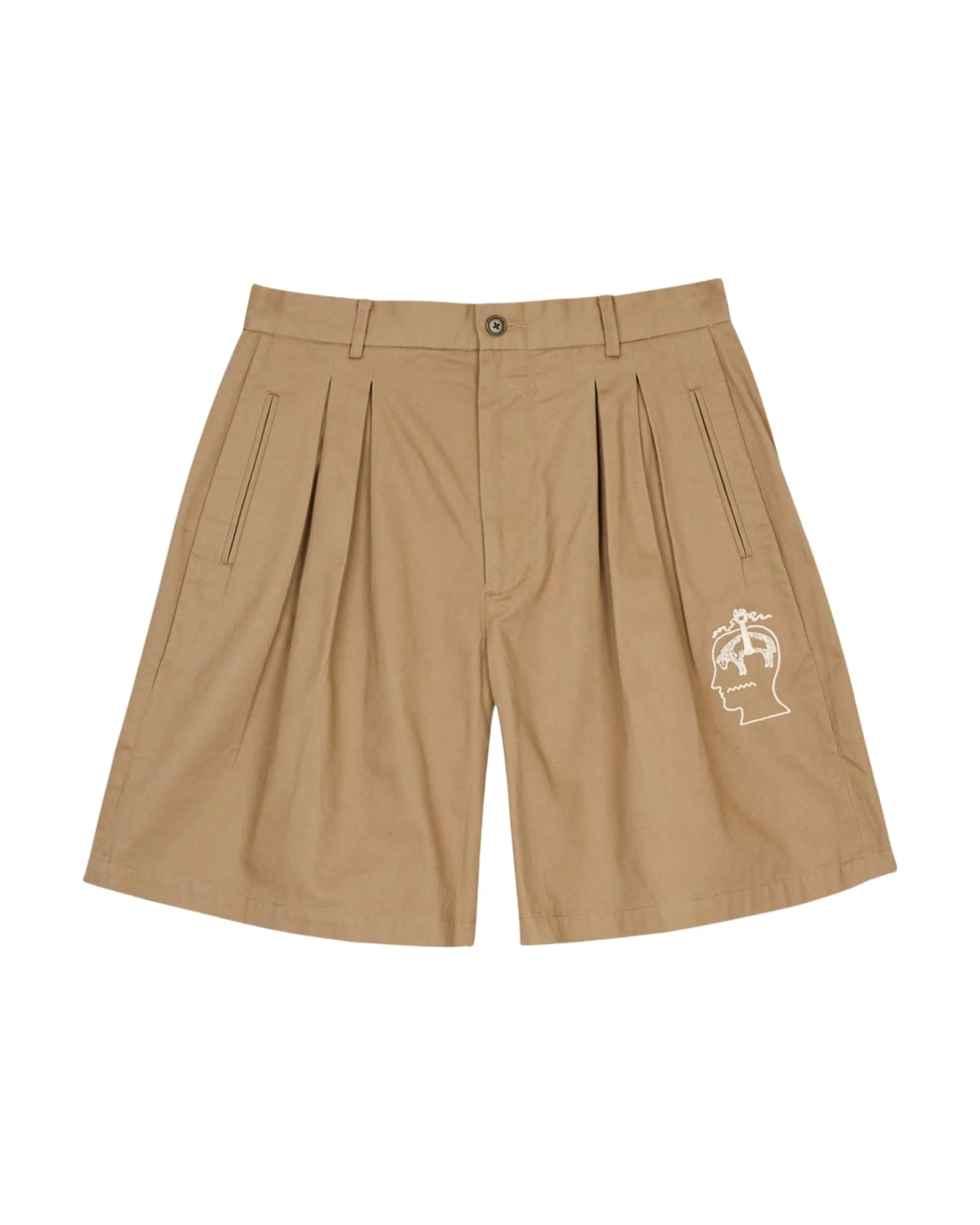 Brooks Brothers California Pleated Chino Short - Desert