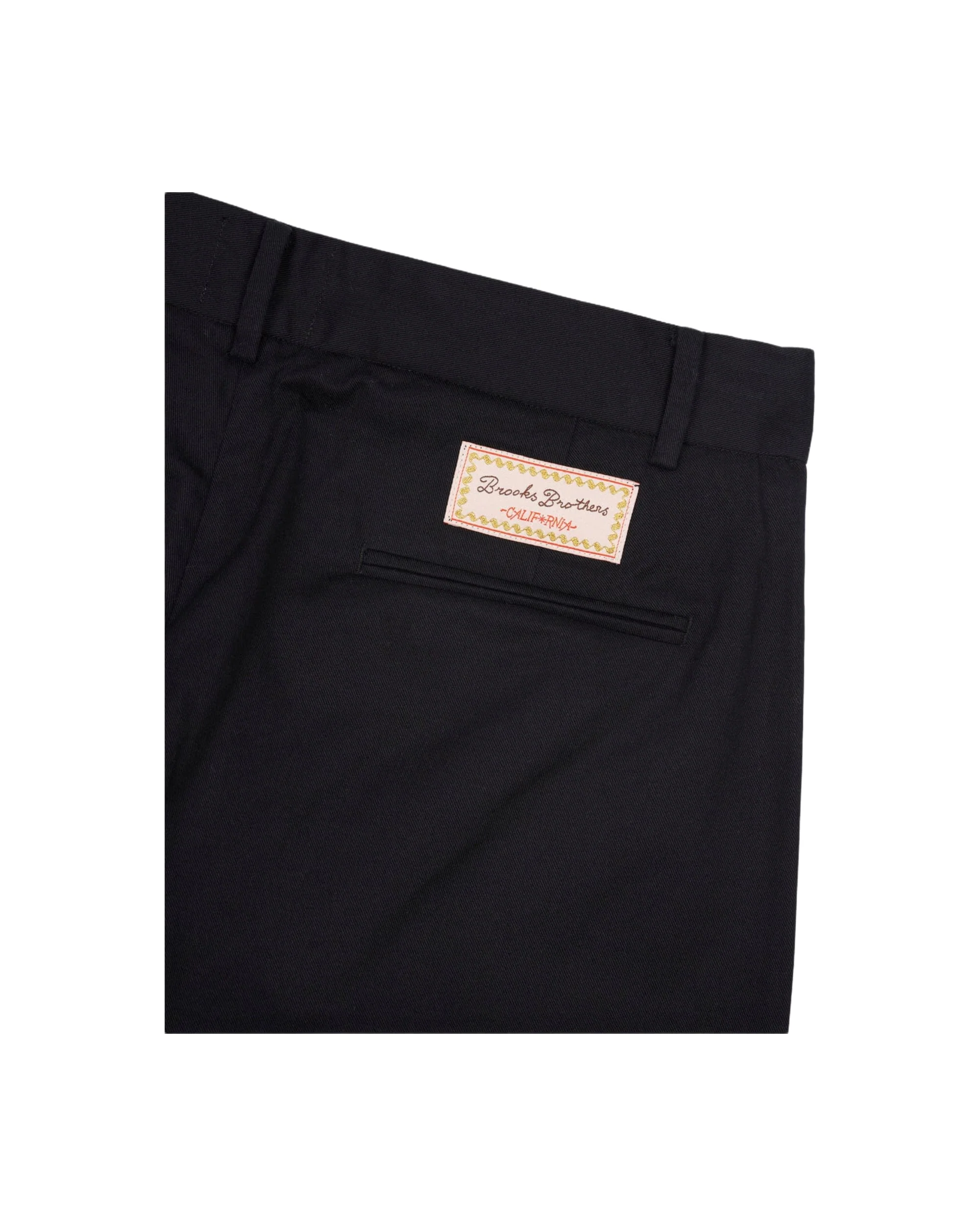 Brooks Brothers California Pleated Chino Trouser - Black - Image 3