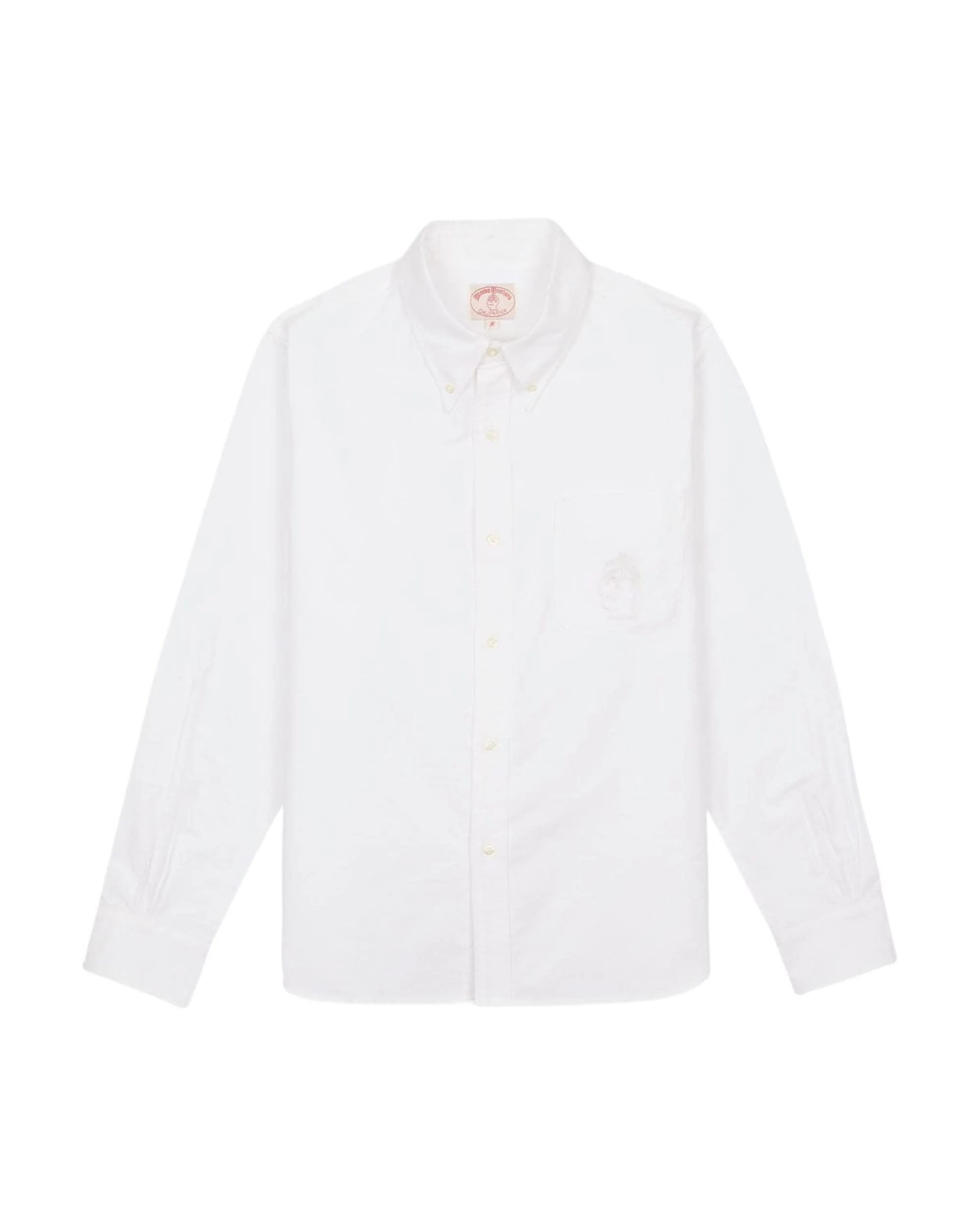 Brooks Brothers California Selvedge Oxford Button Up Shirt - White