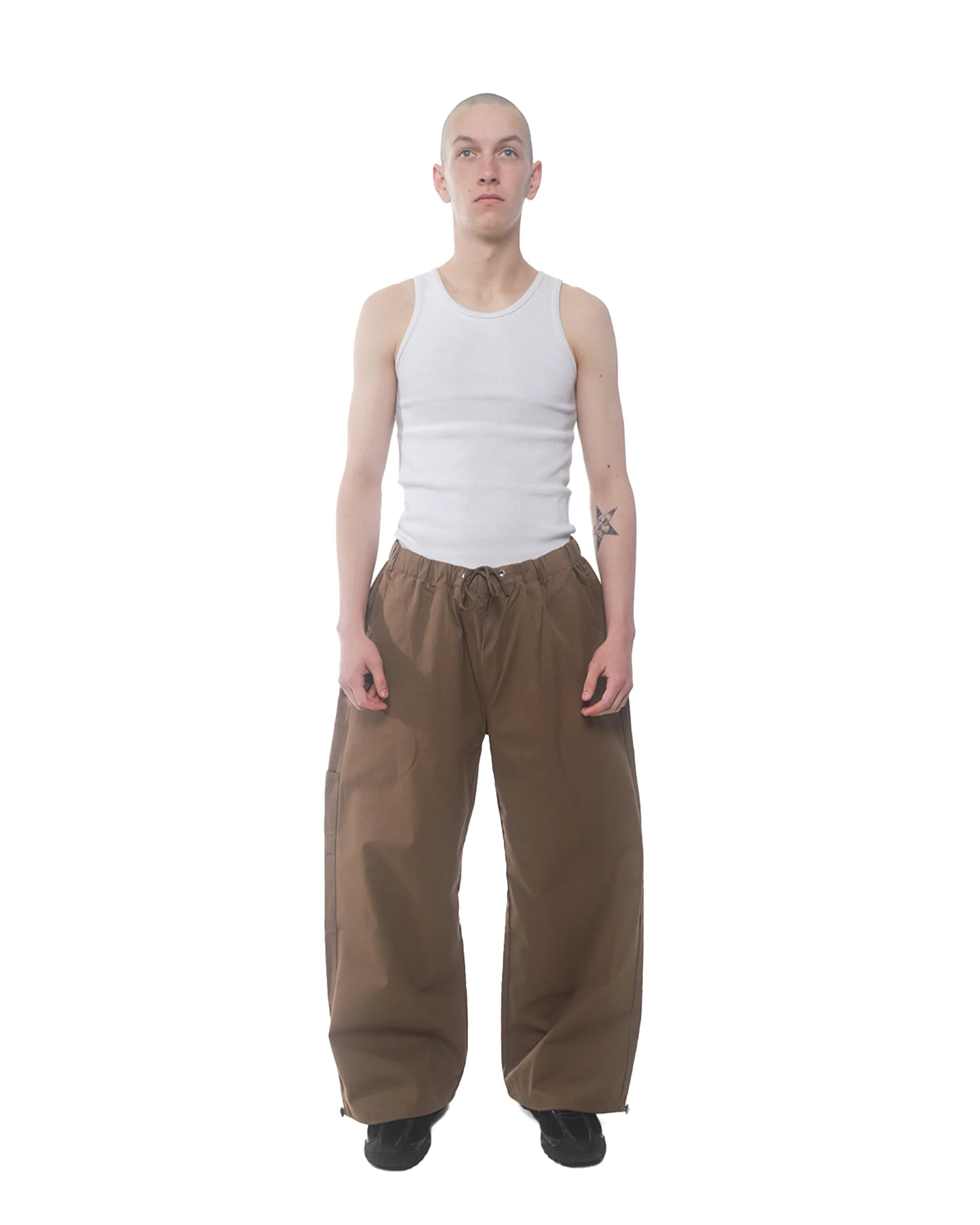 Brown Canvas Pants