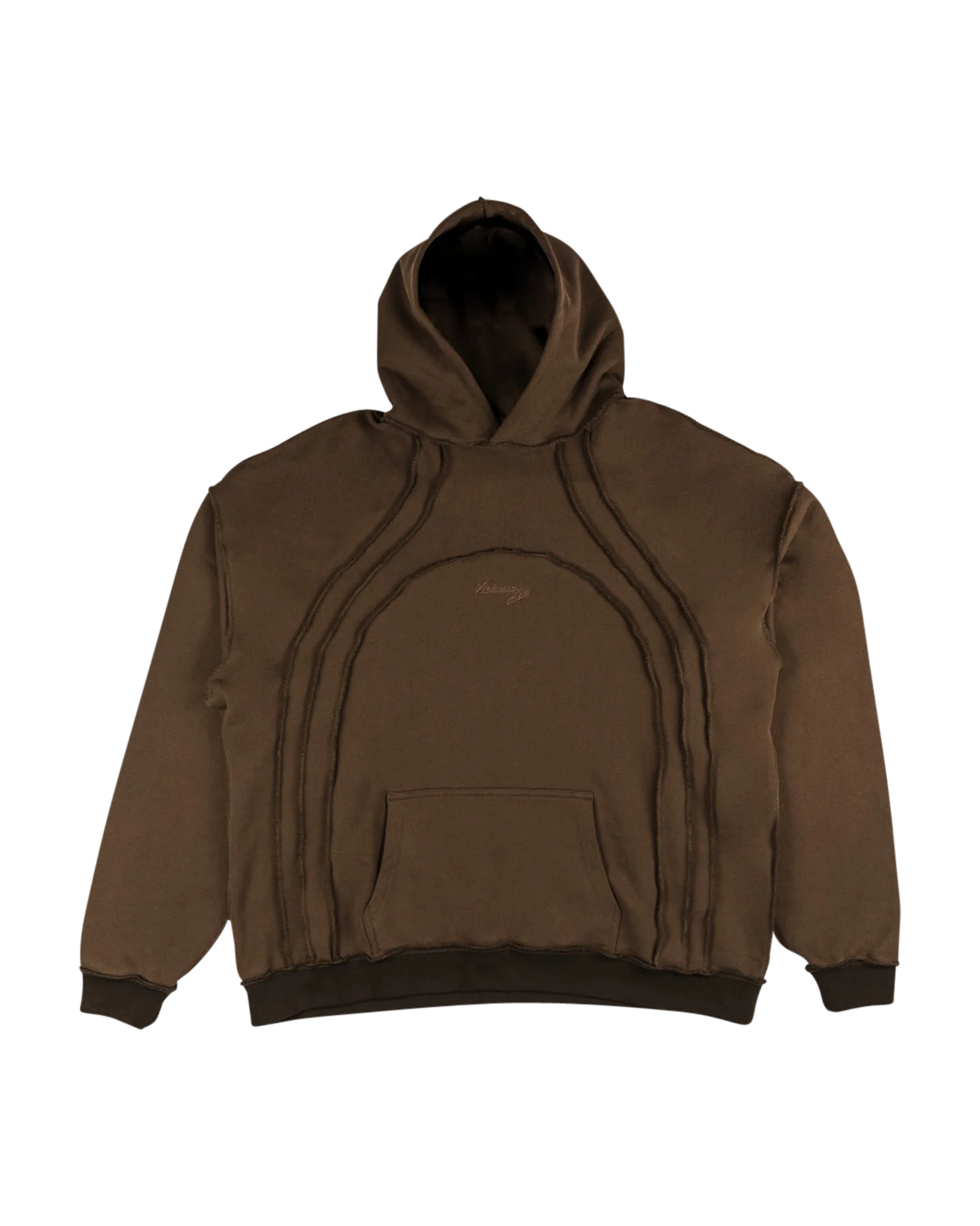 BROWN "INVERTED AURA" HOODIE