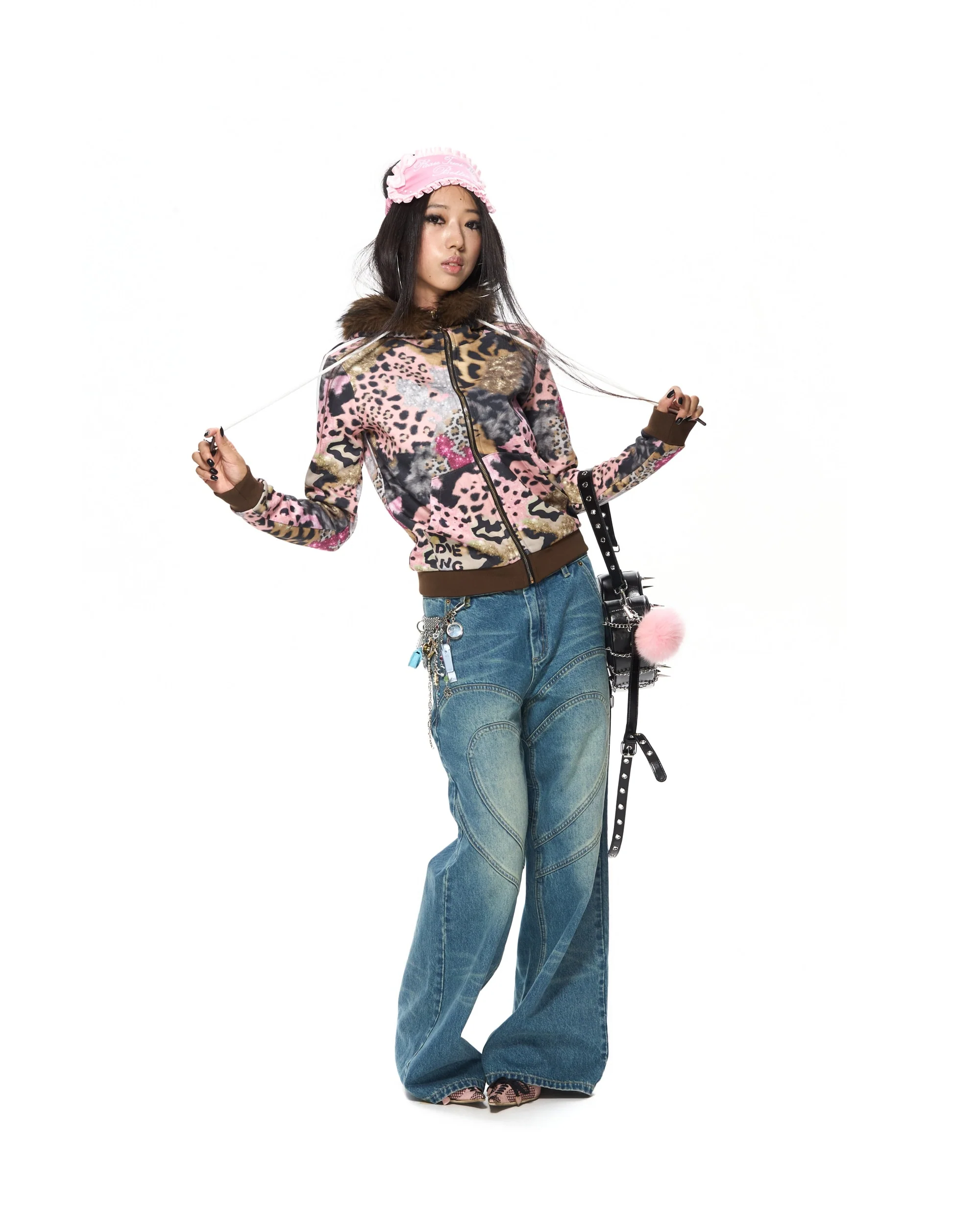 Brown Leopard Print Hoodie - Image 5