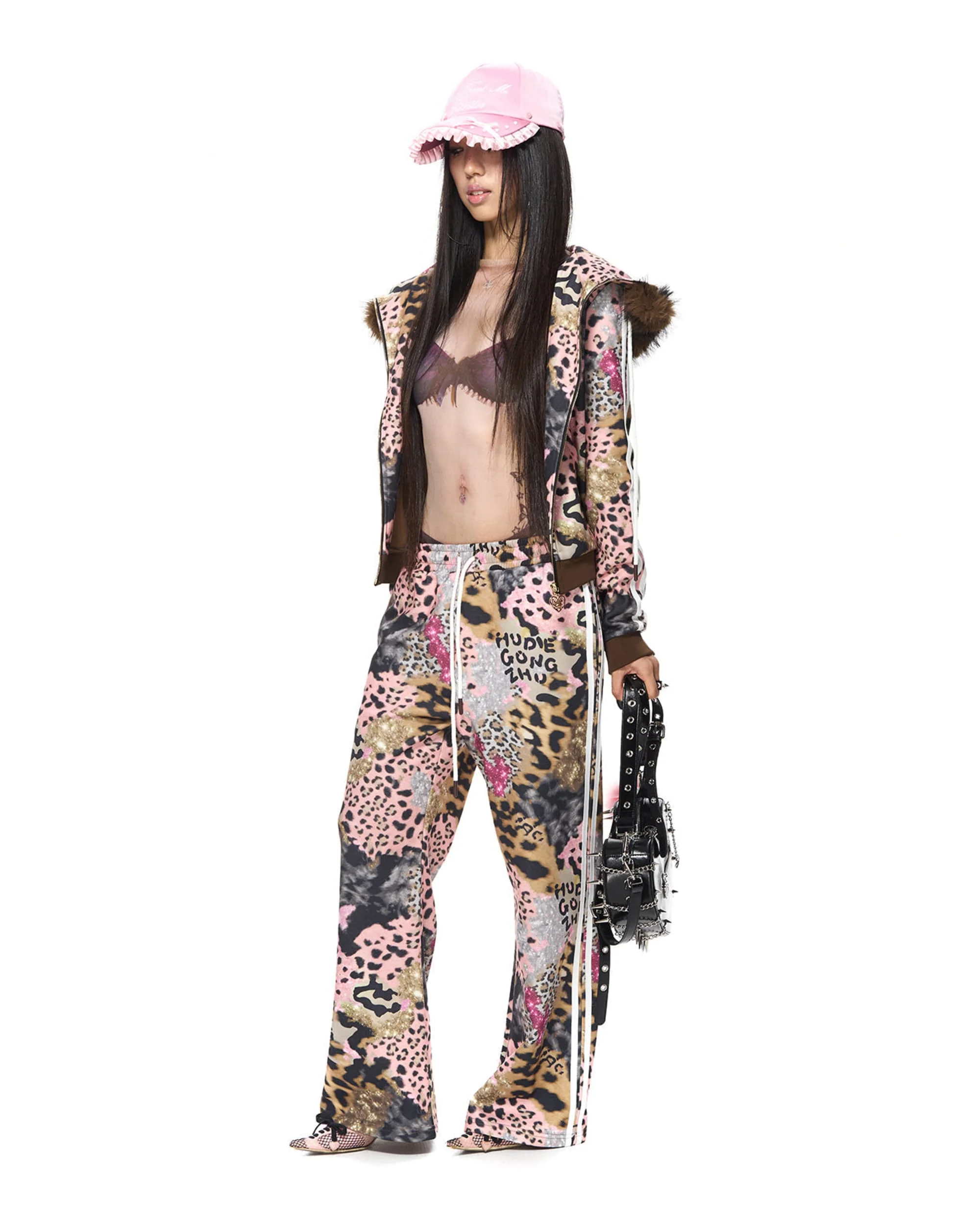 Brown Leopard Print Hoodie - Image 9