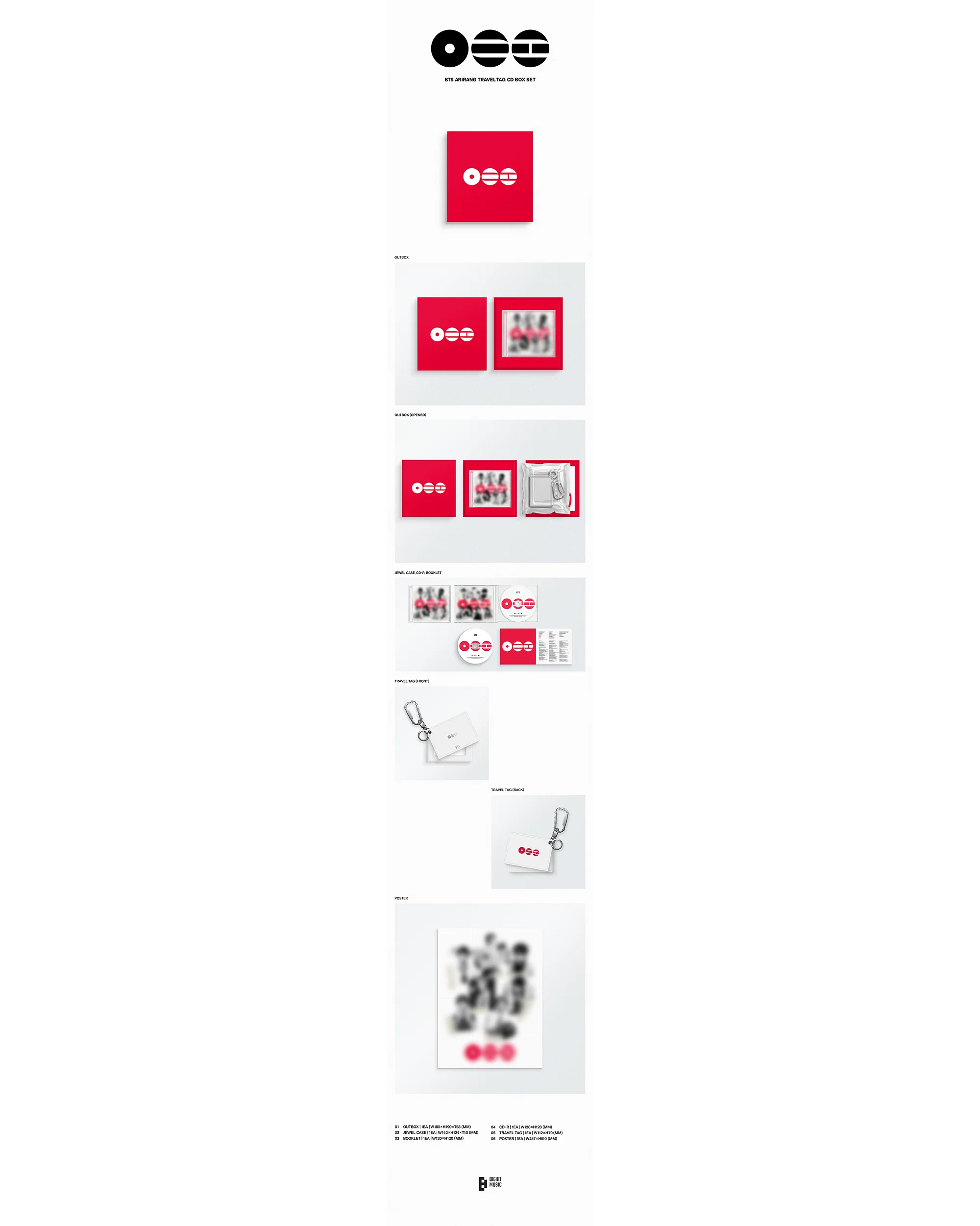 BTS ARIRANG Travel Tag CD Box Set - Image 2