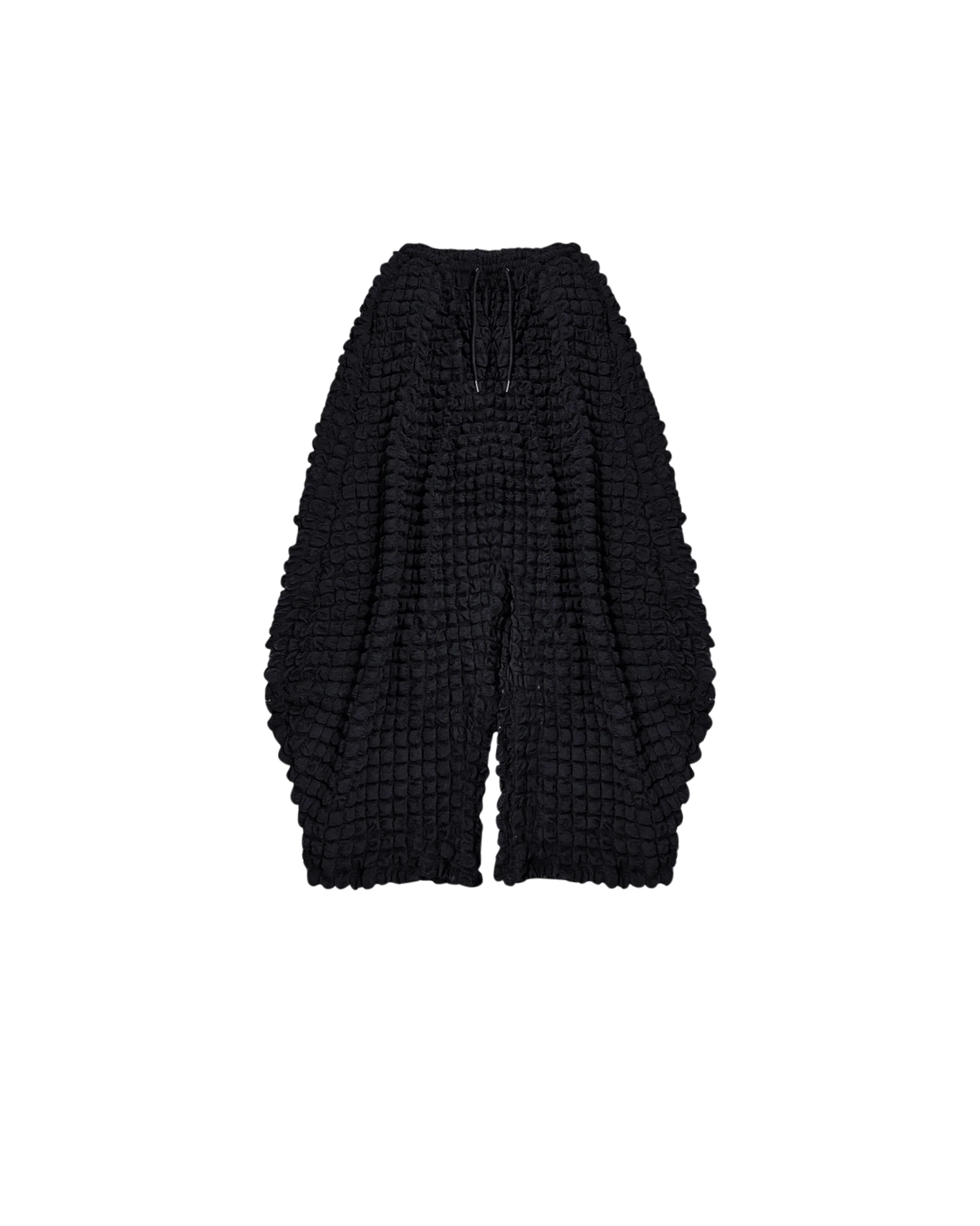 BUBBLE PLEAT CURVE PANTS