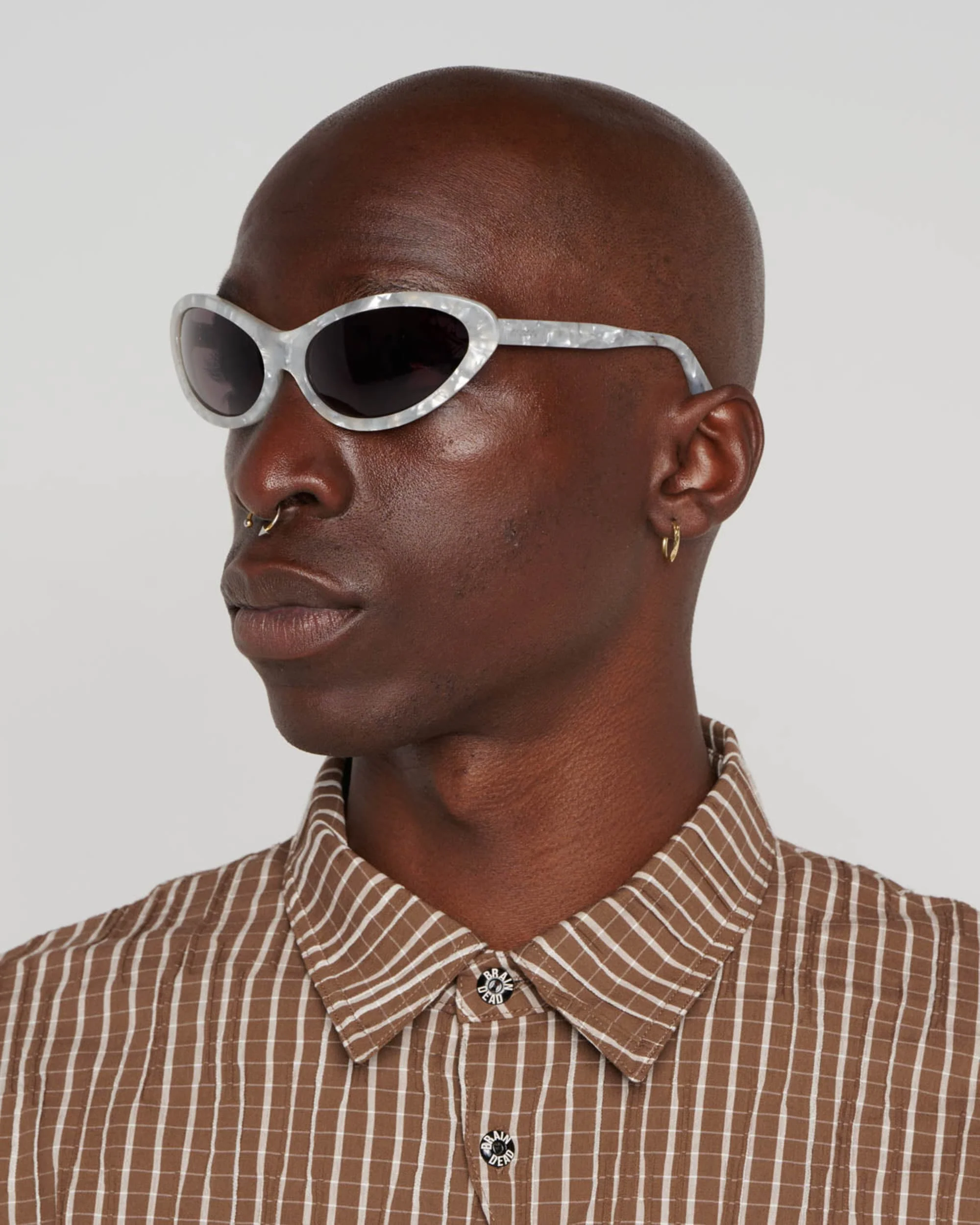 Bug Post Modern Primitive Eye Protection - Silver Pearl - Image 4